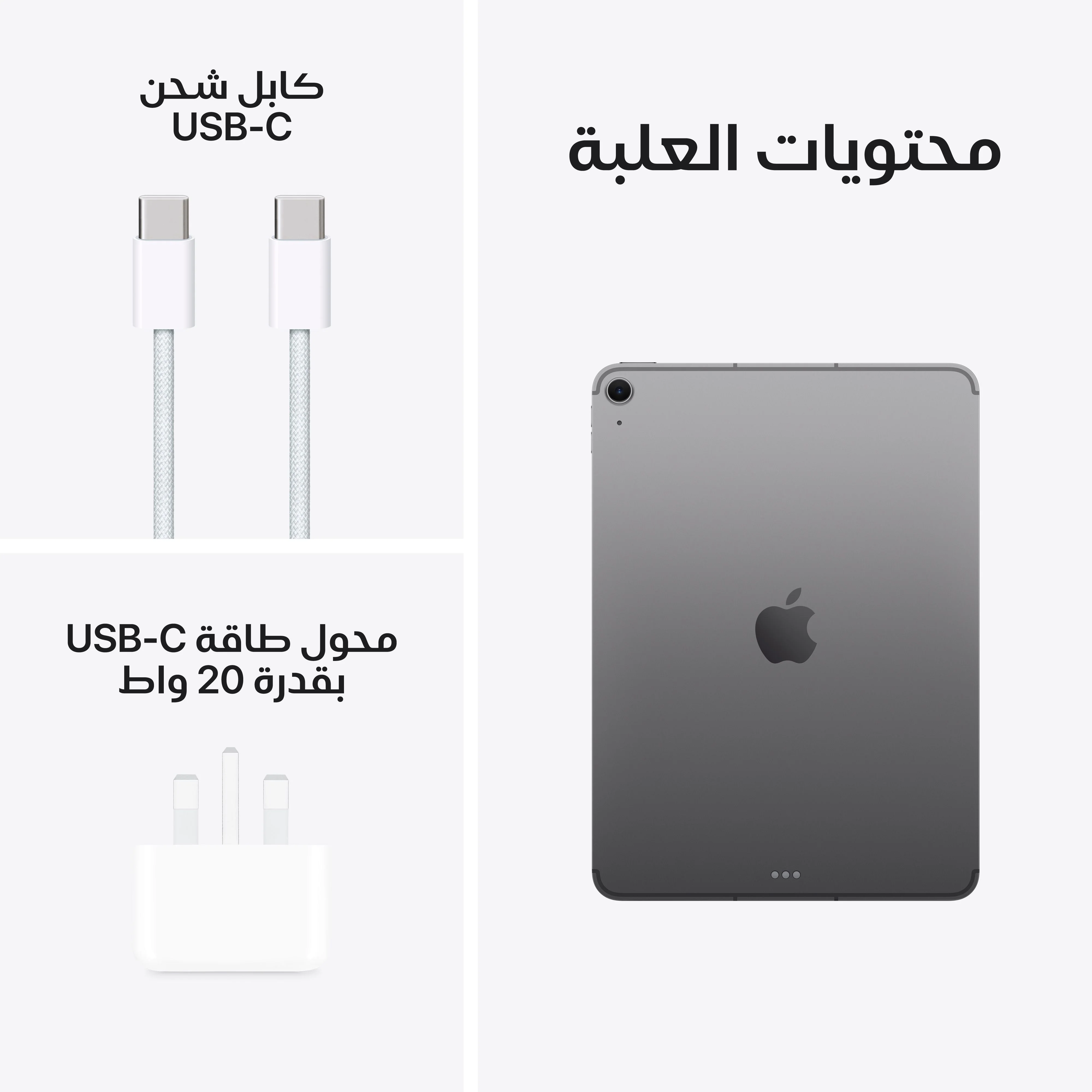آيباد إير 11 بوصة واي فاي + خلوي 256 جيجابايت - رمادي فلكي (M3) - Image 10