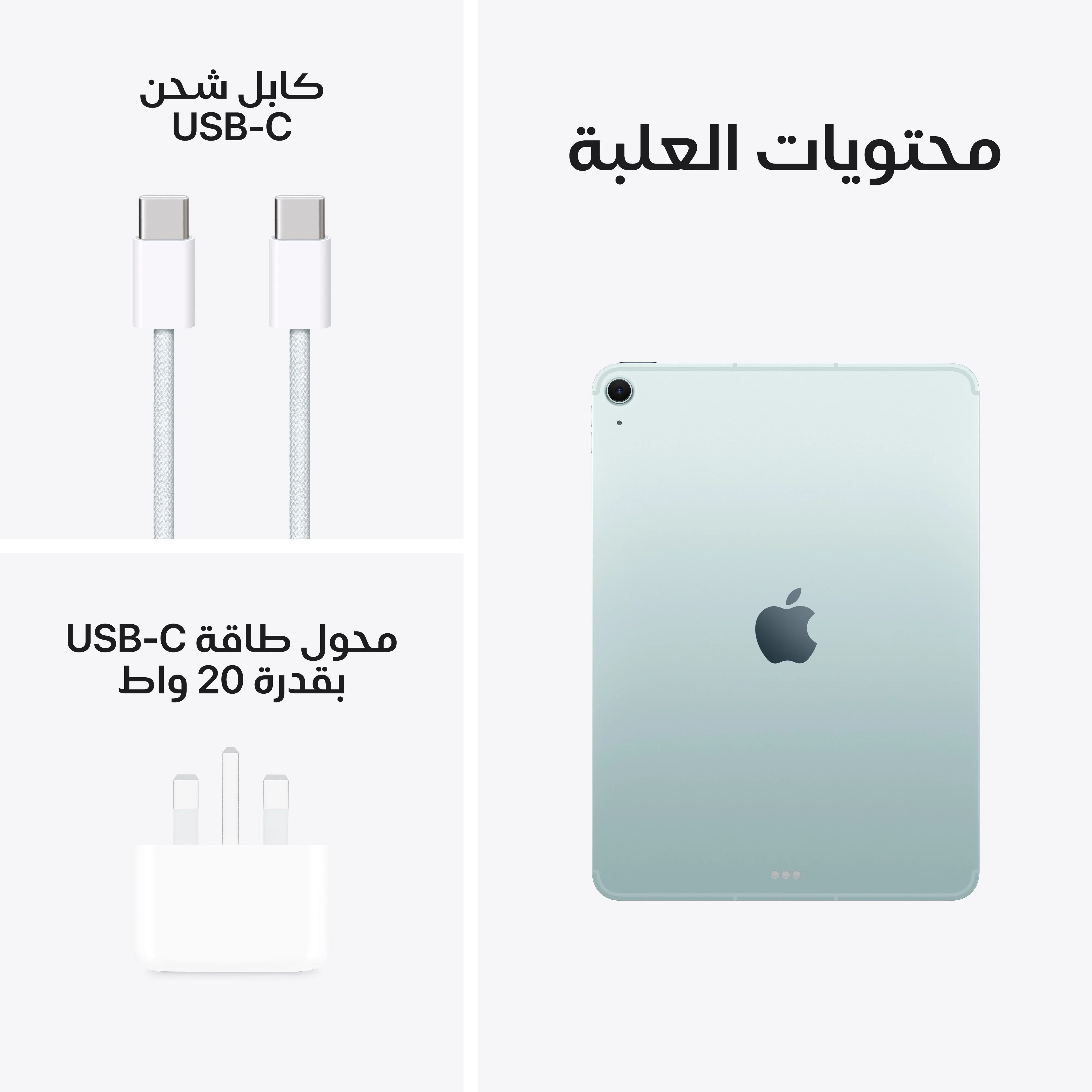 iPad Air مقاس 11 بوصة واي فاي + خلوي 256GB - أزرق (M3) - Image 10