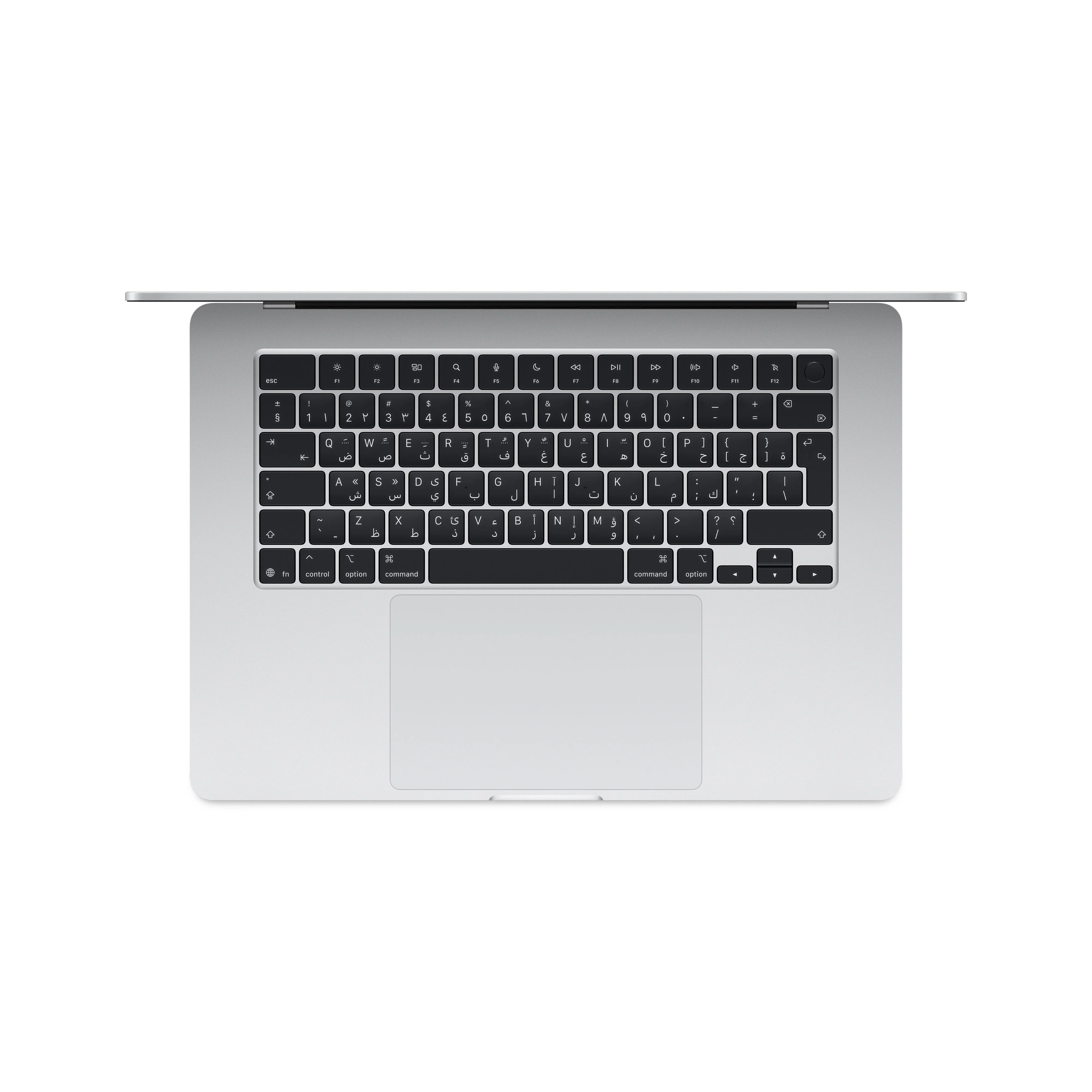 MacBook Air مقاس 15 بوصة: شريحة Apple M4 بمعالج 10 نوى ووحدة معالجة رسومات 10 نوى، SSD بسعة 512GB - فضي - Image 2