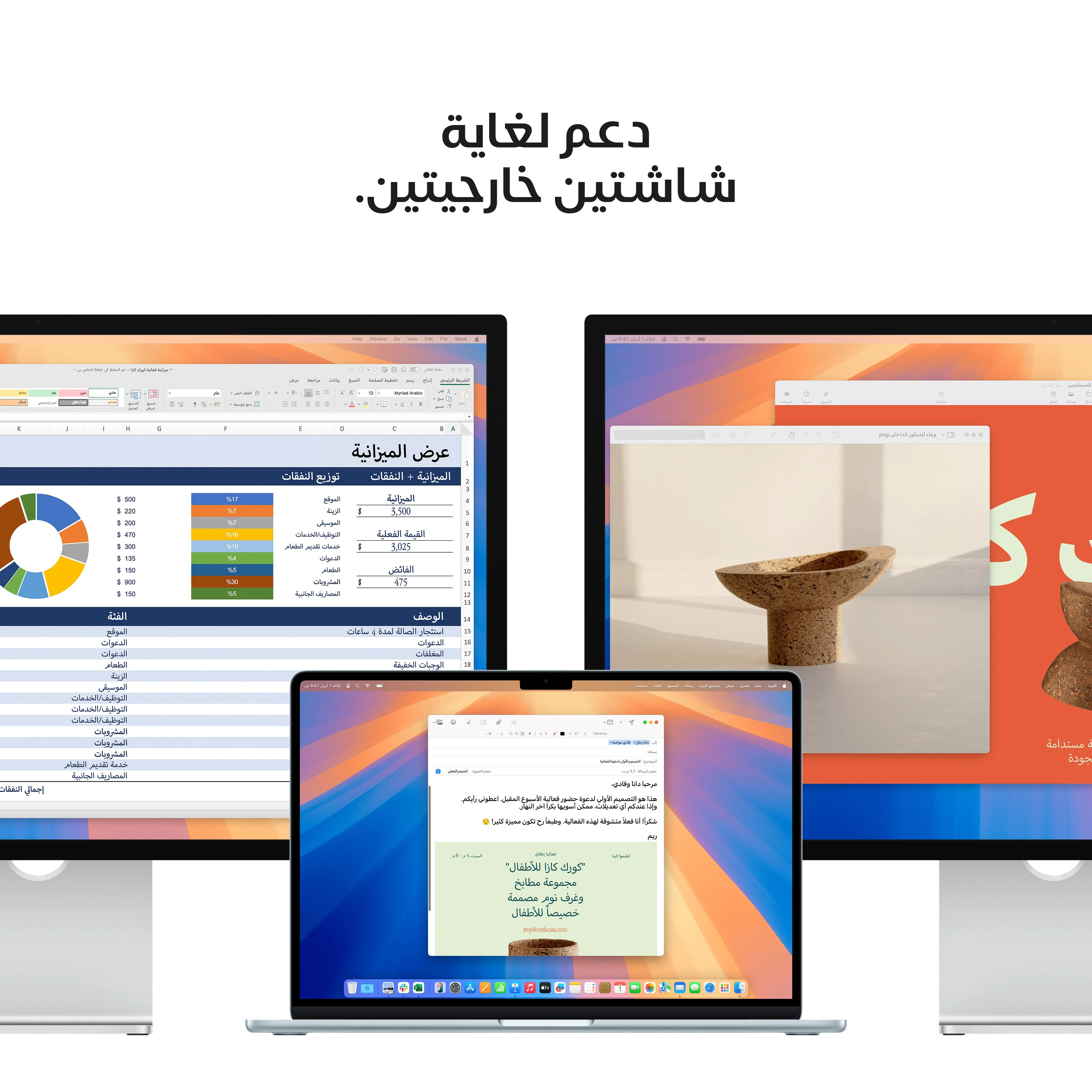 MacBook Air مقاس 15 بوصة: شريحة Apple M4 بمعالج 10 نوى ووحدة معالجة رسومات 10 نوى، SSD بسعة 512GB - فضي - Image 9