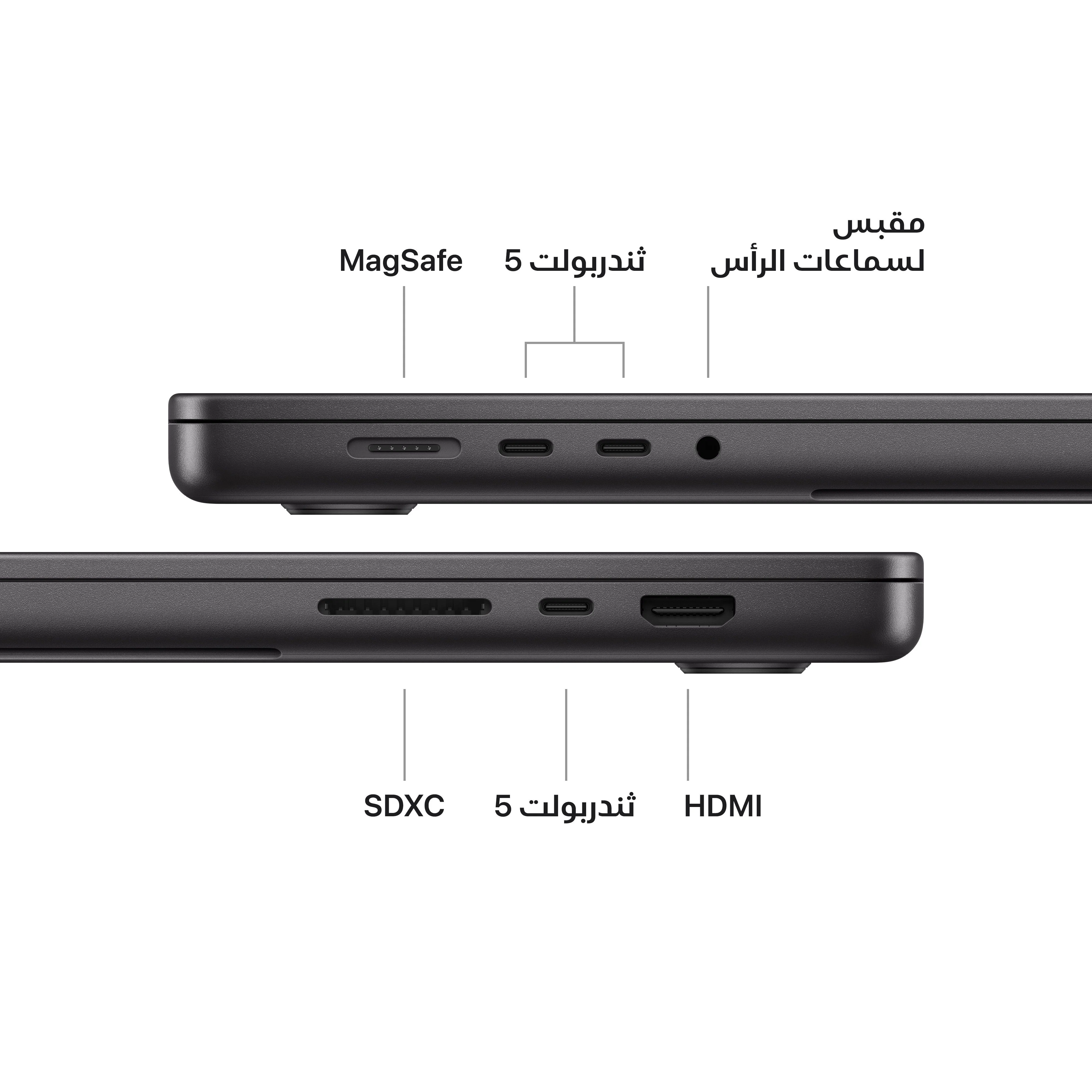MacBook Pro 16 بوصة: شريحة Apple M4 Pro مع وحدة معالجة مركزية 14 نوى ووحدة معالجة رسومات 20 نوى، 512 جيجابايت SSD - أسود فضائي - Image 7