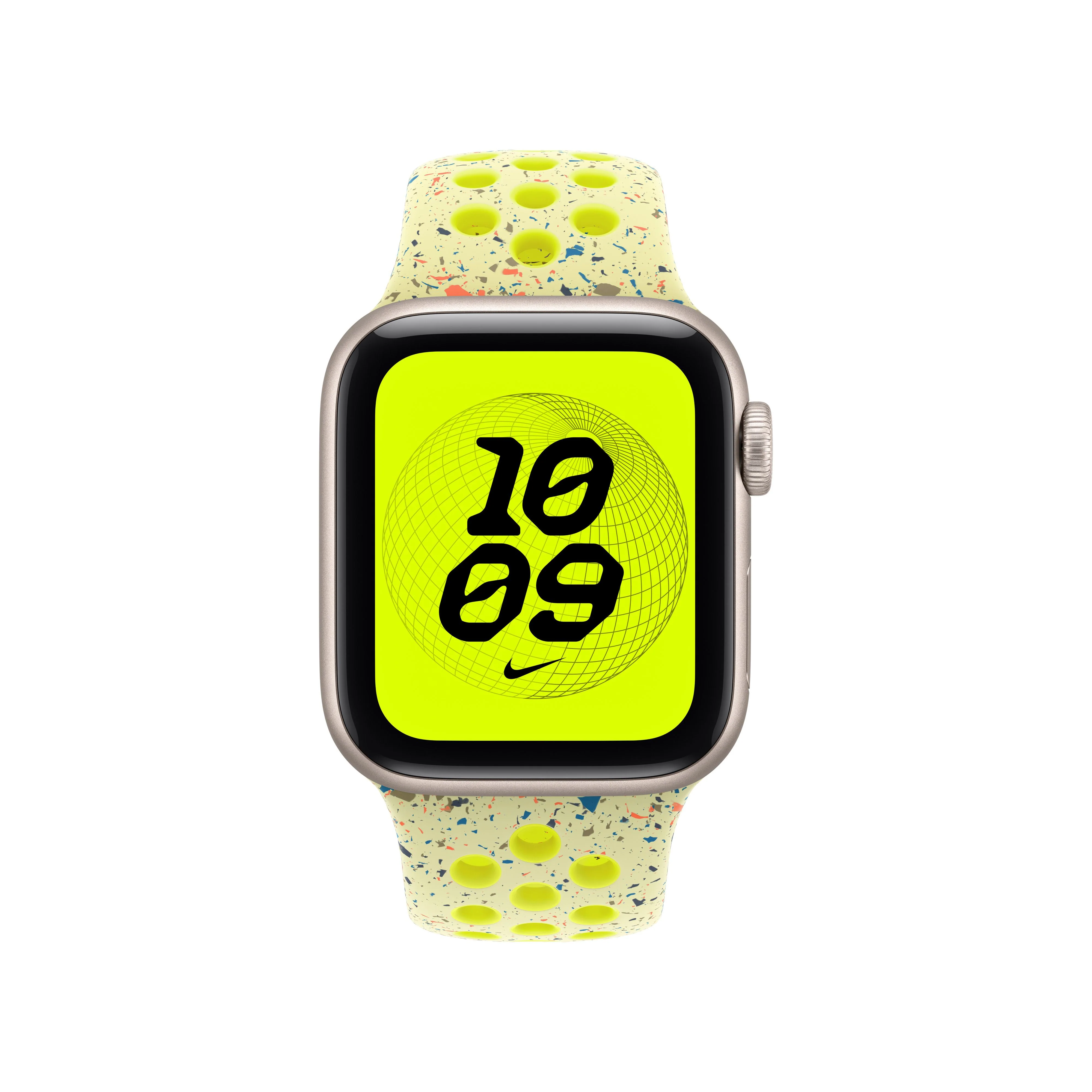 حزام رياضي Nike بلون فولت نيون لإطار 40 مم - مقاس صغير/متوسط - Image 3