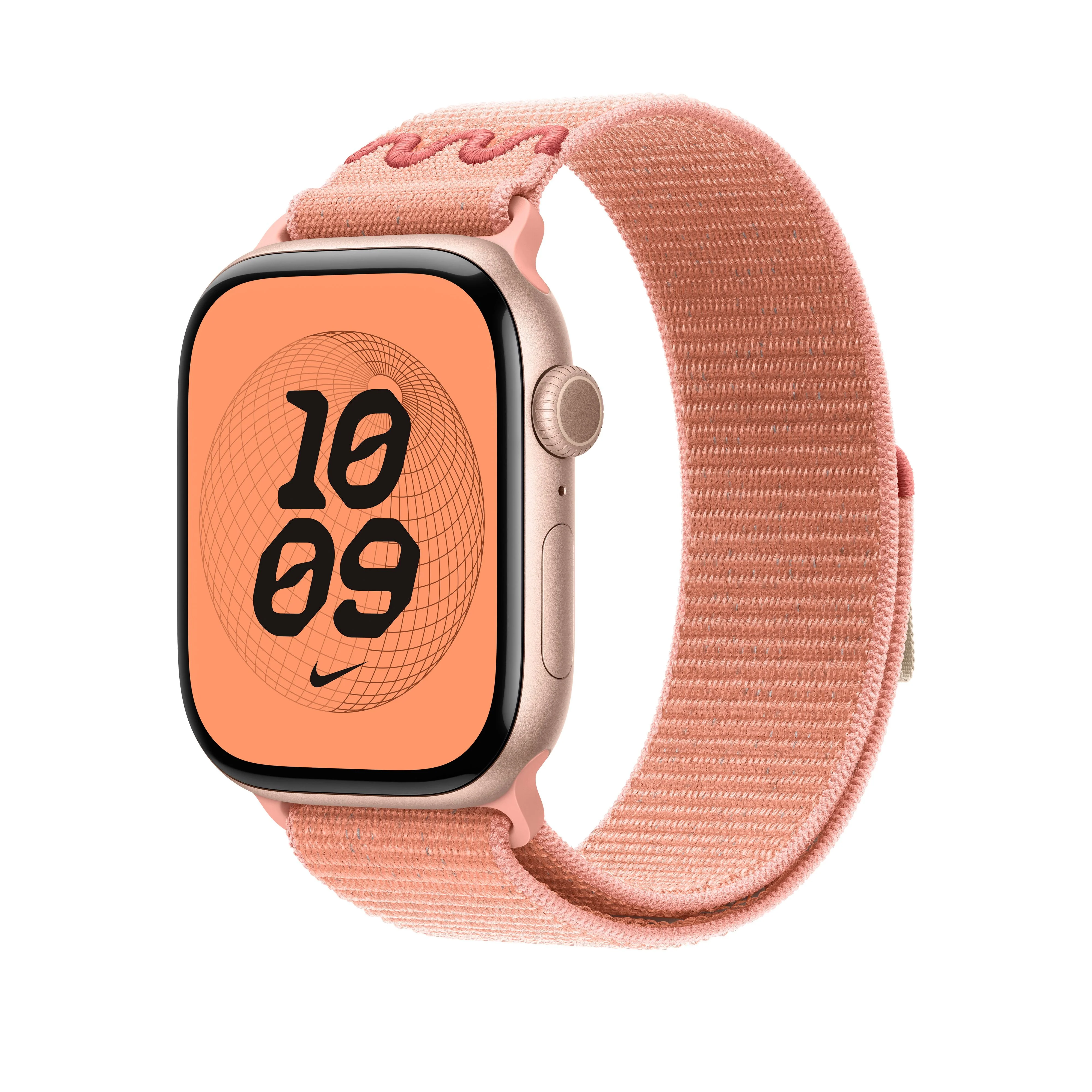حزام Loop رياضي Nike بلون وردي الغروب مقاس 46 مم - Image 2