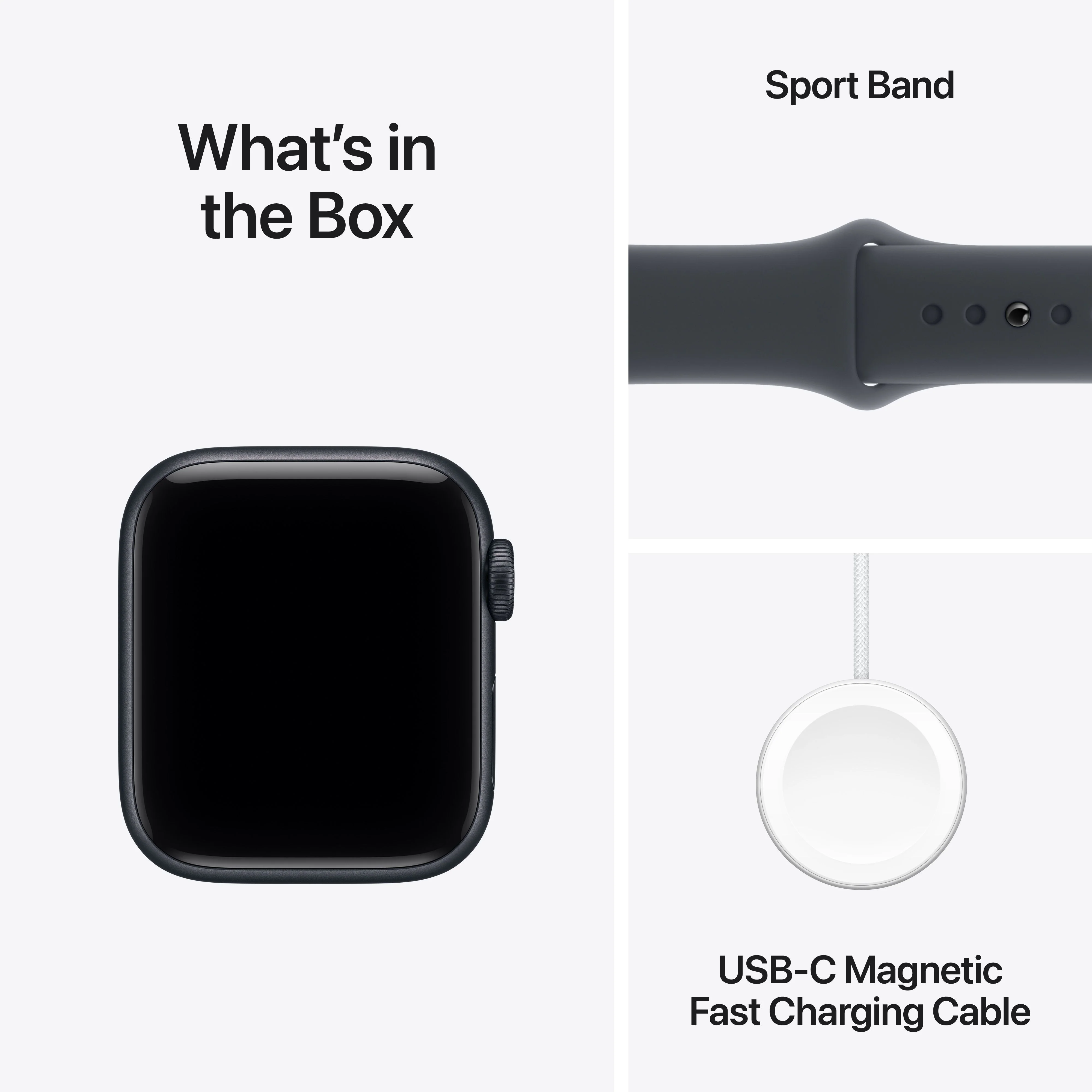 ساعة Apple Watch SE 3 موديل GPS إطار ألومنيوم مقاس 40 مم بلون سماء الليل مع حزام رياضي بلون سماء الليل - مقاس صغير/متوسط - Image 8