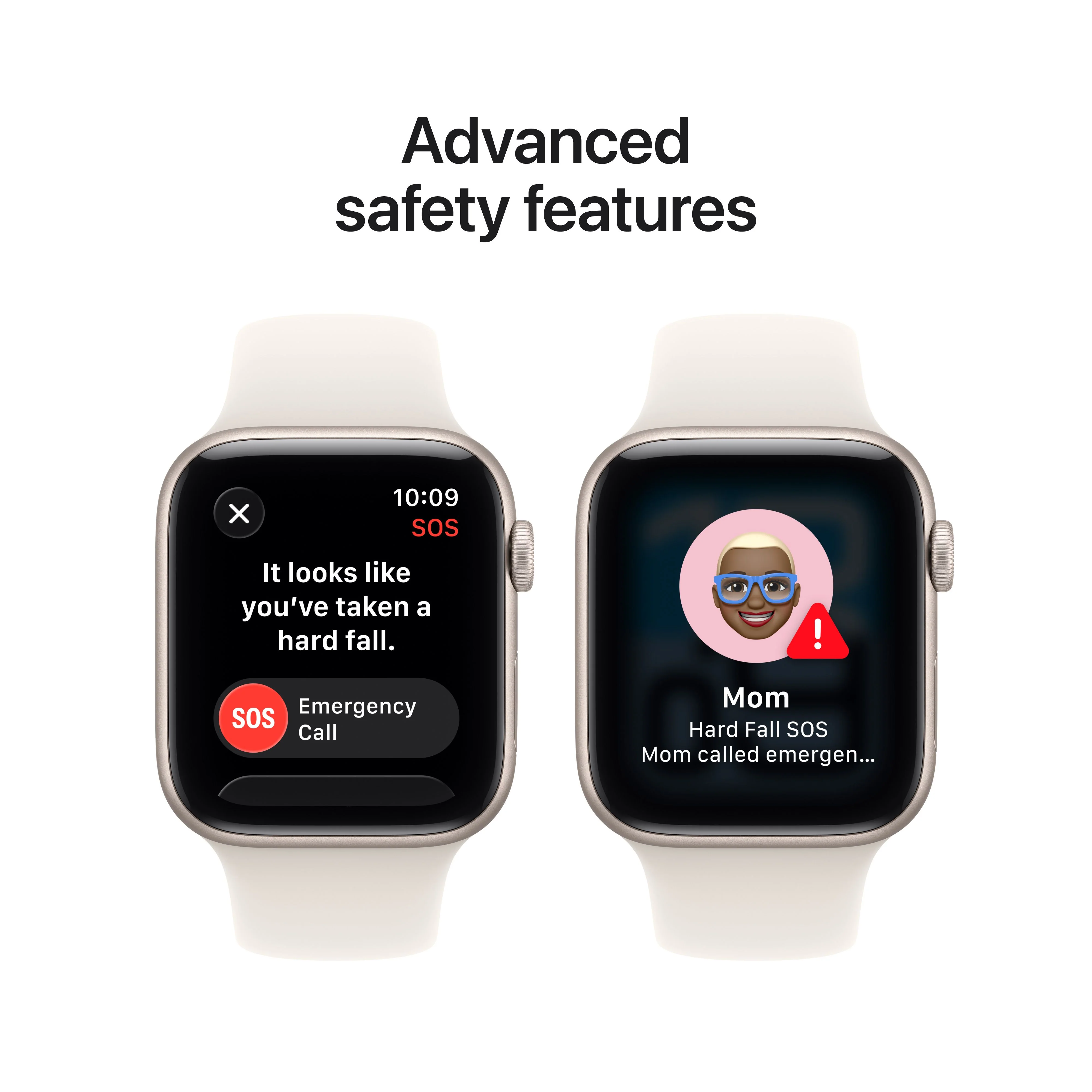 Apple Watch SE 3 موديل GPS إطار ألومنيوم مقاس 44 مم بلون ضوء النجوم مع حزام رياضي بلون ضوء النجوم - مقاس صغير/متوسط - Image 7