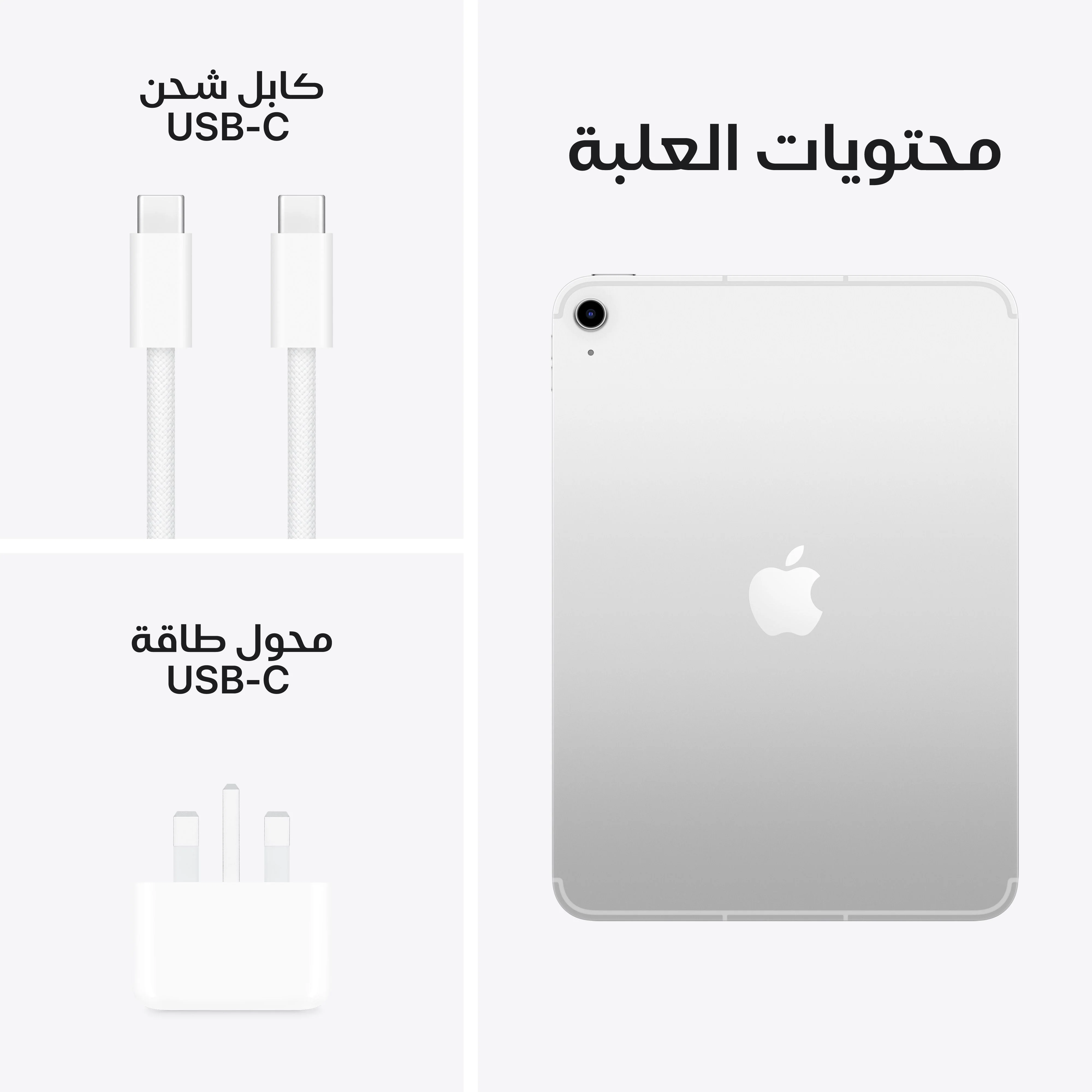 آيباد واي فاي + خلوي 128 جيجابايت - فضي (A16) - Image 8