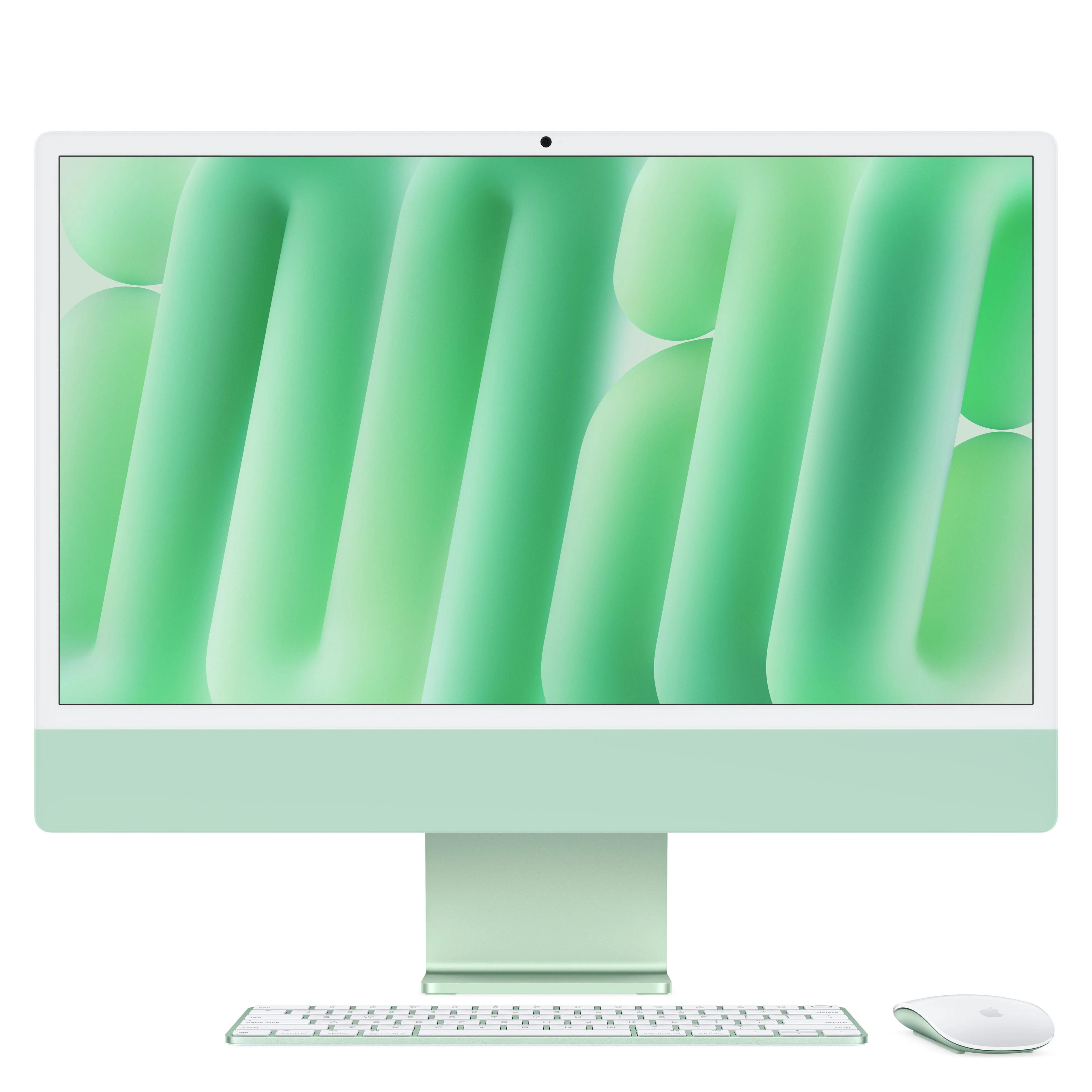 iMac بشاشة Retina 4.5K مقاس 24 بوصة: شريحة Apple M4 مع وحدة معالجة مركزية بـ 10 نوى ووحدة معالجة رسومات بـ 10 نوى، 512 جيجابايت SSD - أخضر