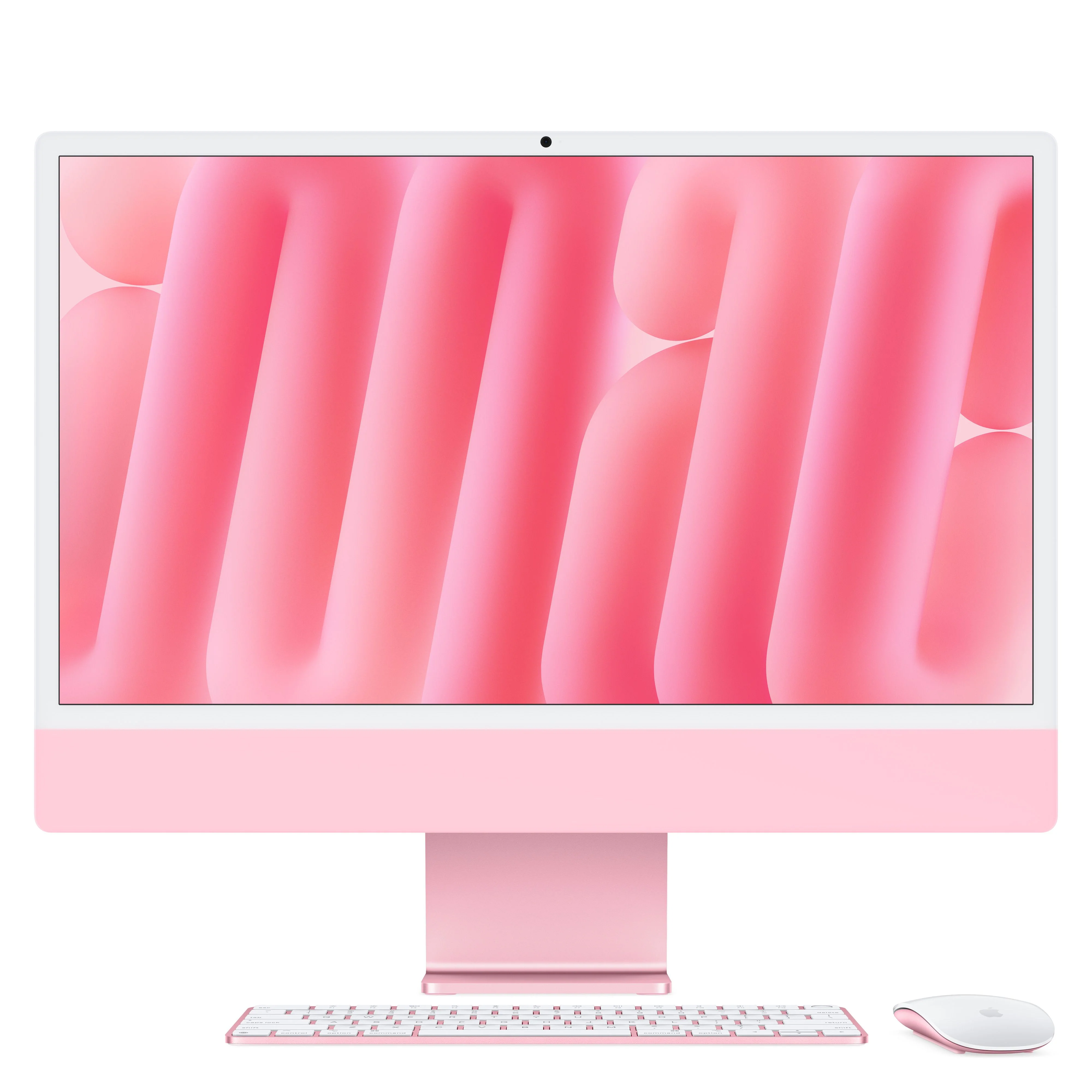 iMac بشاشة Retina 4.5K مقاس 24 بوصة: شريحة Apple M4 مع وحدة معالجة مركزية بـ 10 نوى ووحدة معالجة رسومات بـ 10 نوى، 512 جيجابايت SSD - وردي