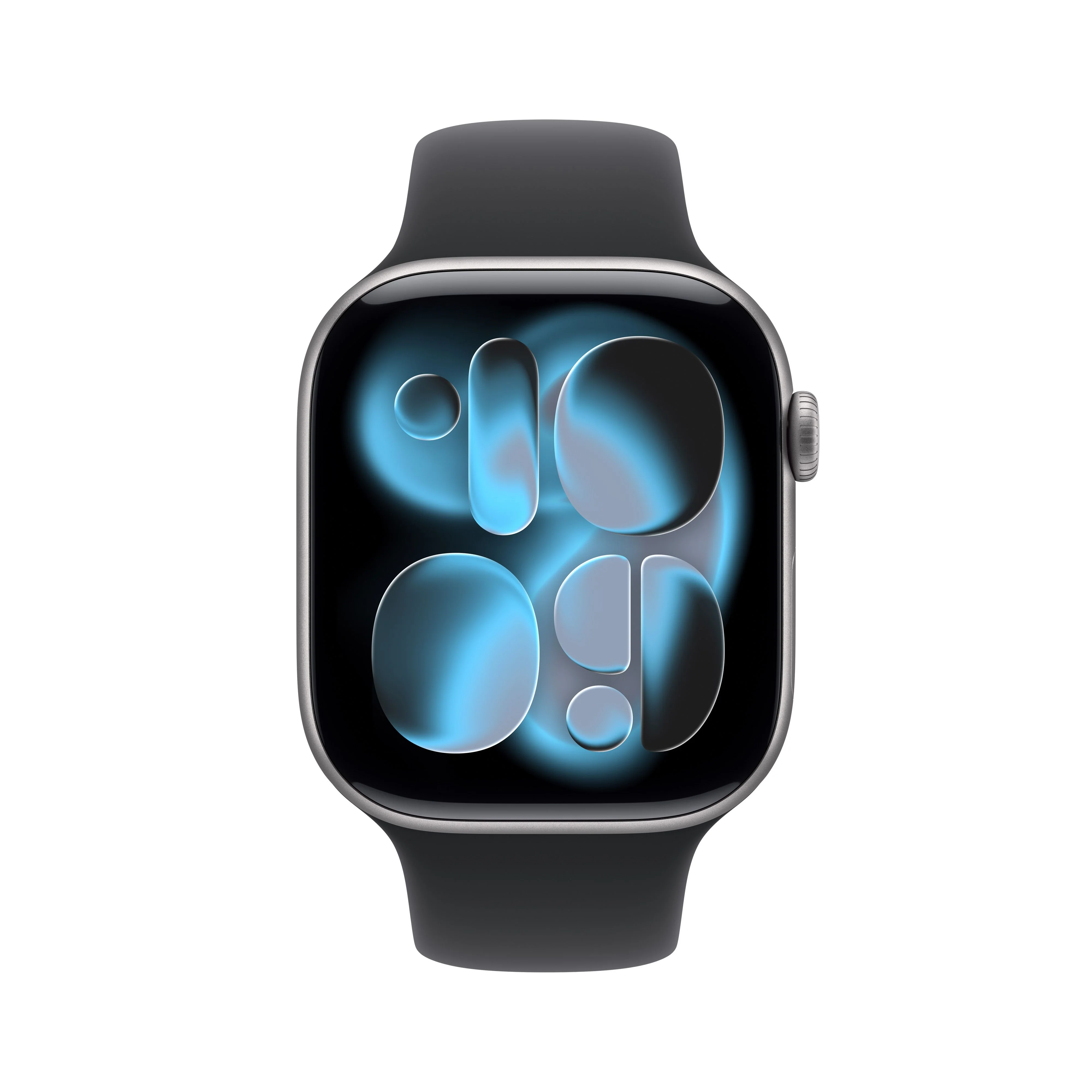 ساعة Apple Watch Series 11 موديل GPS إطار ألومنيوم رمادي فلكي مقاس 46 مم مع حزام رياضي أسود - مقاس متوسط/كبير - Image 2