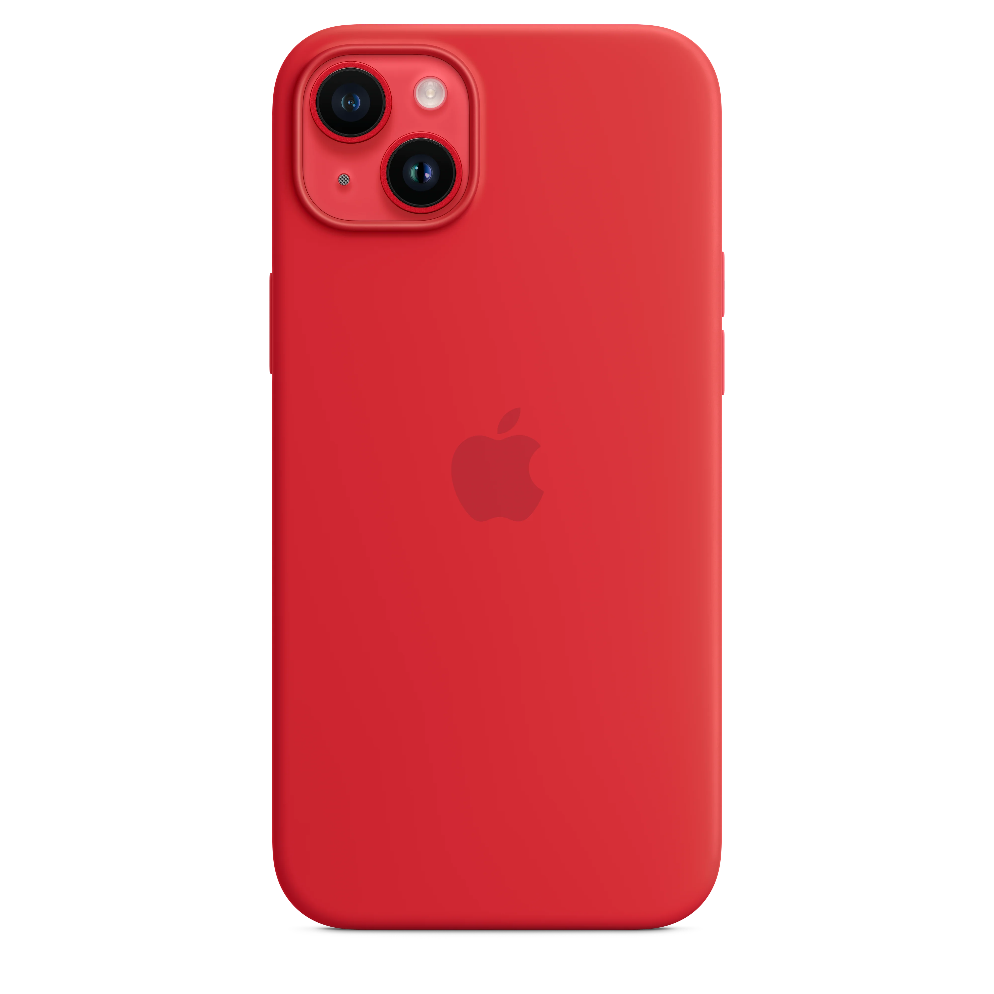 غطاء سيليكون iPhone 14 Plus مع MagSafe - (PRODUCT)RED - Image 5