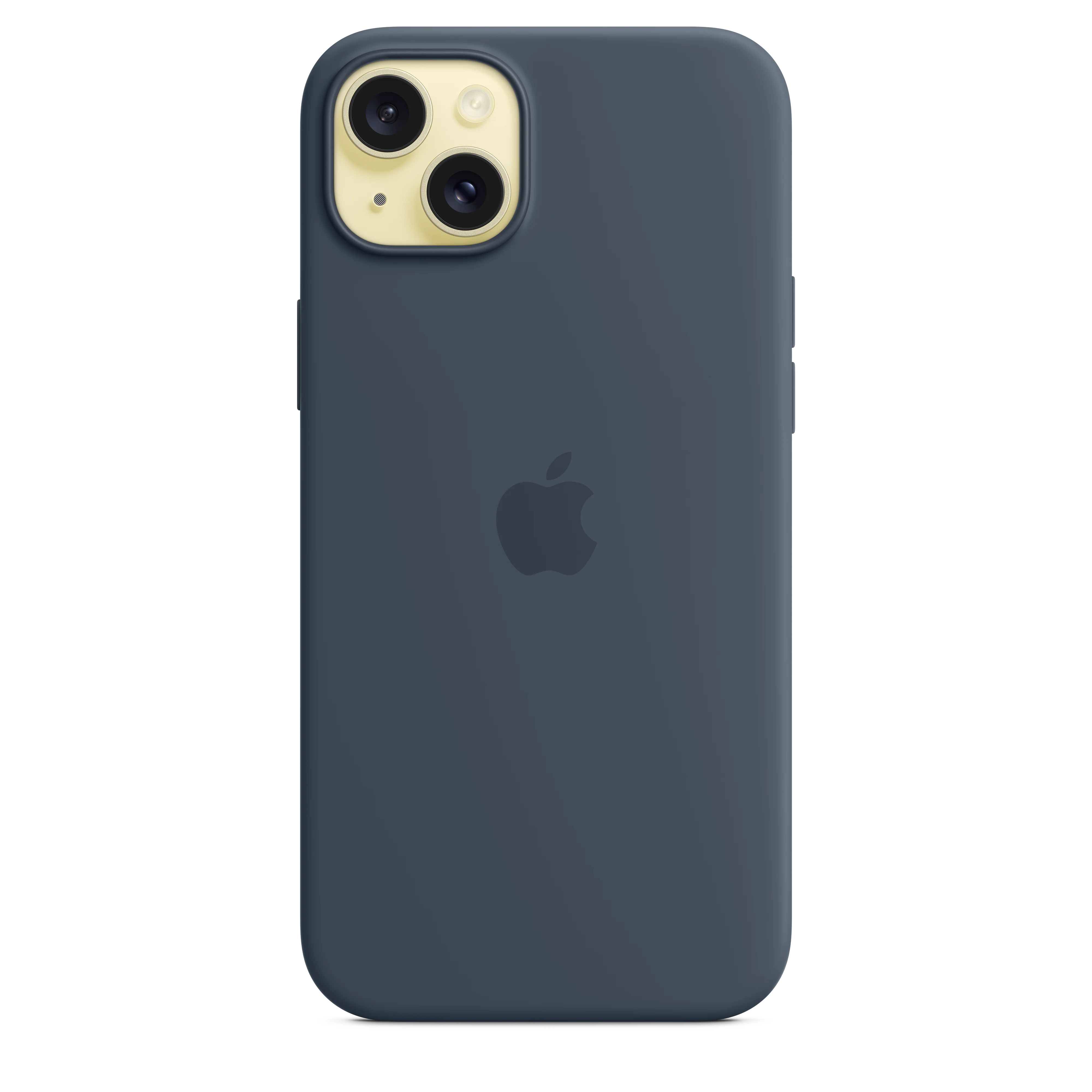 غطاء سيليكون لجهاز iPhone 15 Plus مع MagSafe - أزرق عاصف - Image 3