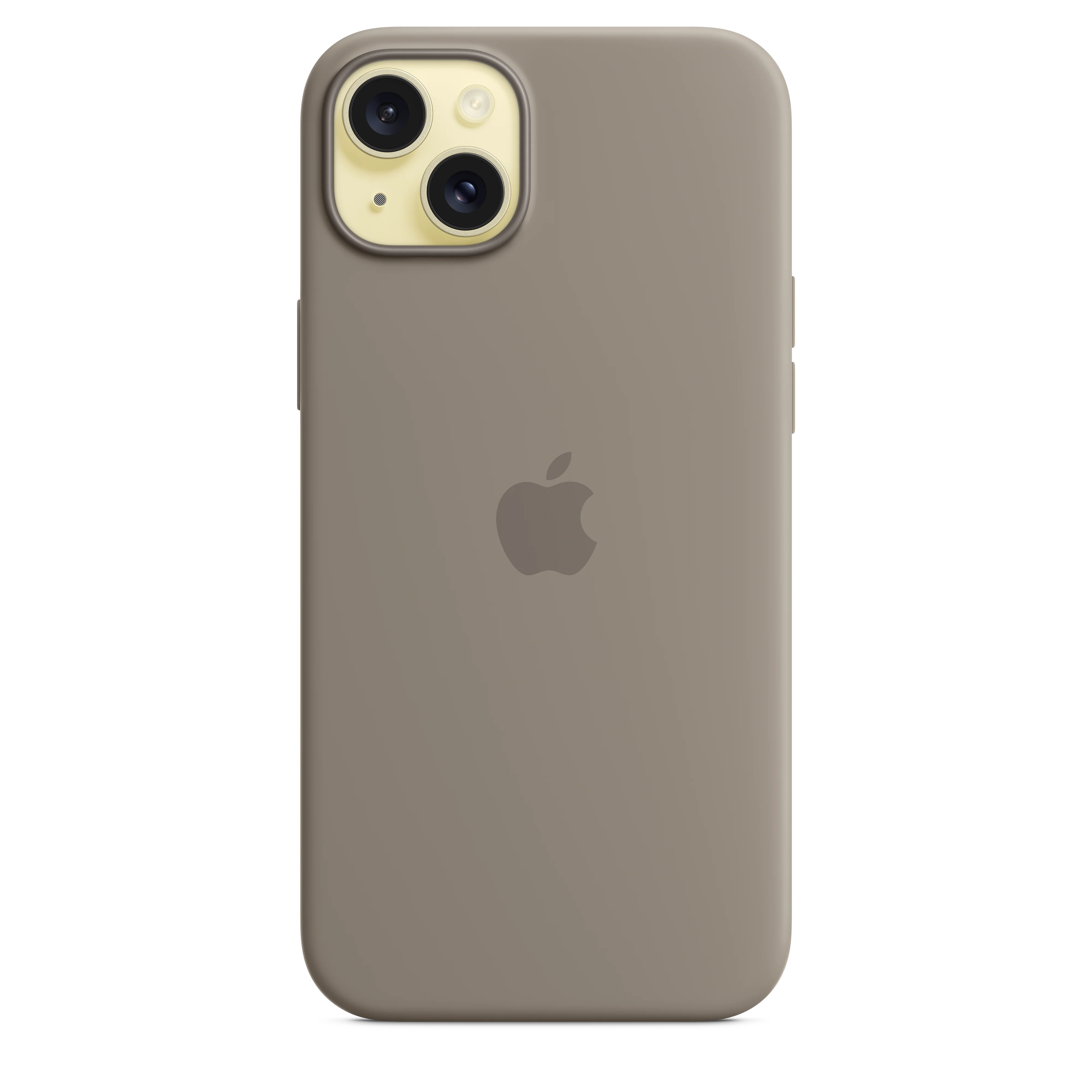 غطاء سيليكون لجهاز iPhone 15 Plus مع MagSafe - طيني - Image 3