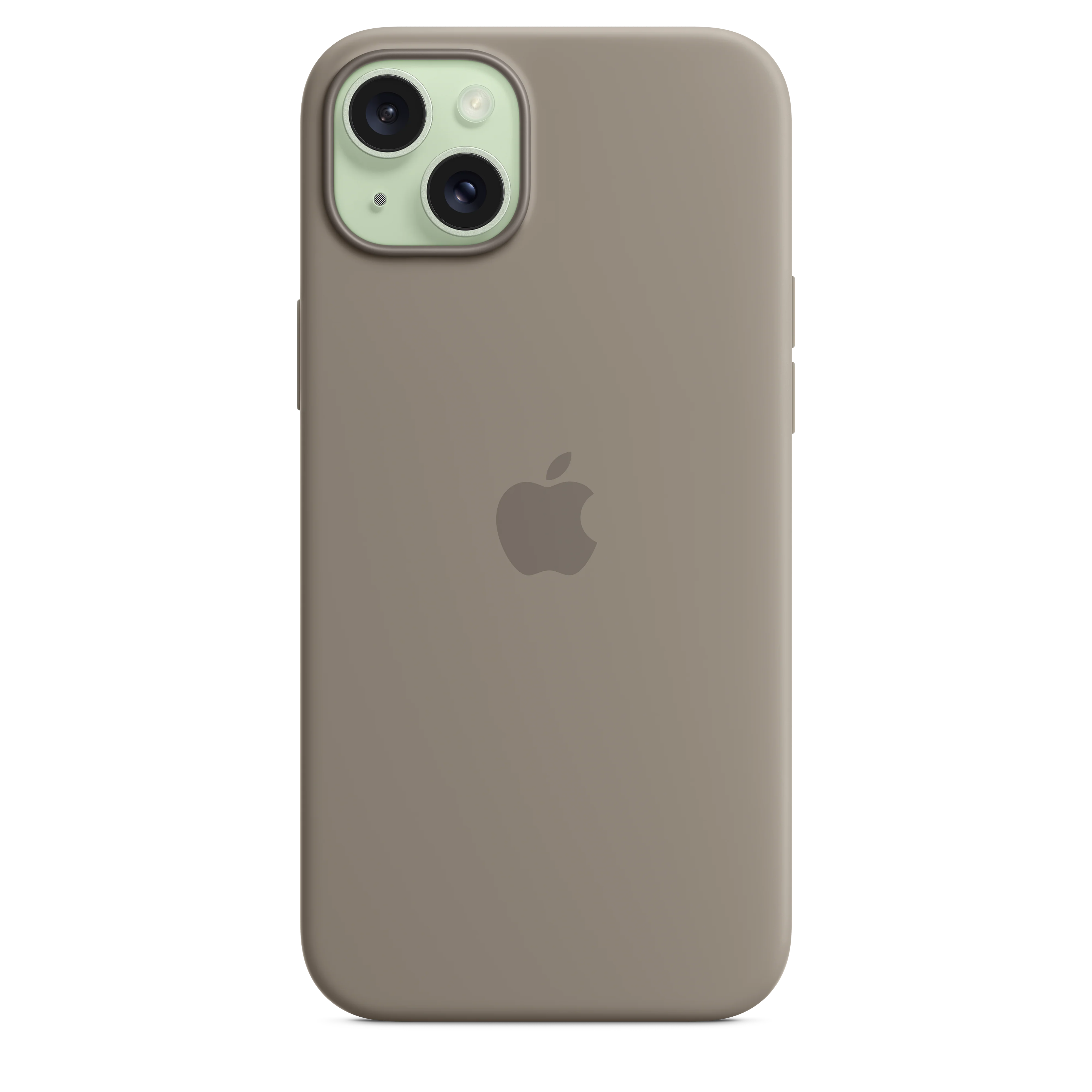 غطاء سيليكون لجهاز iPhone 15 Plus مع MagSafe - طيني - Image 4