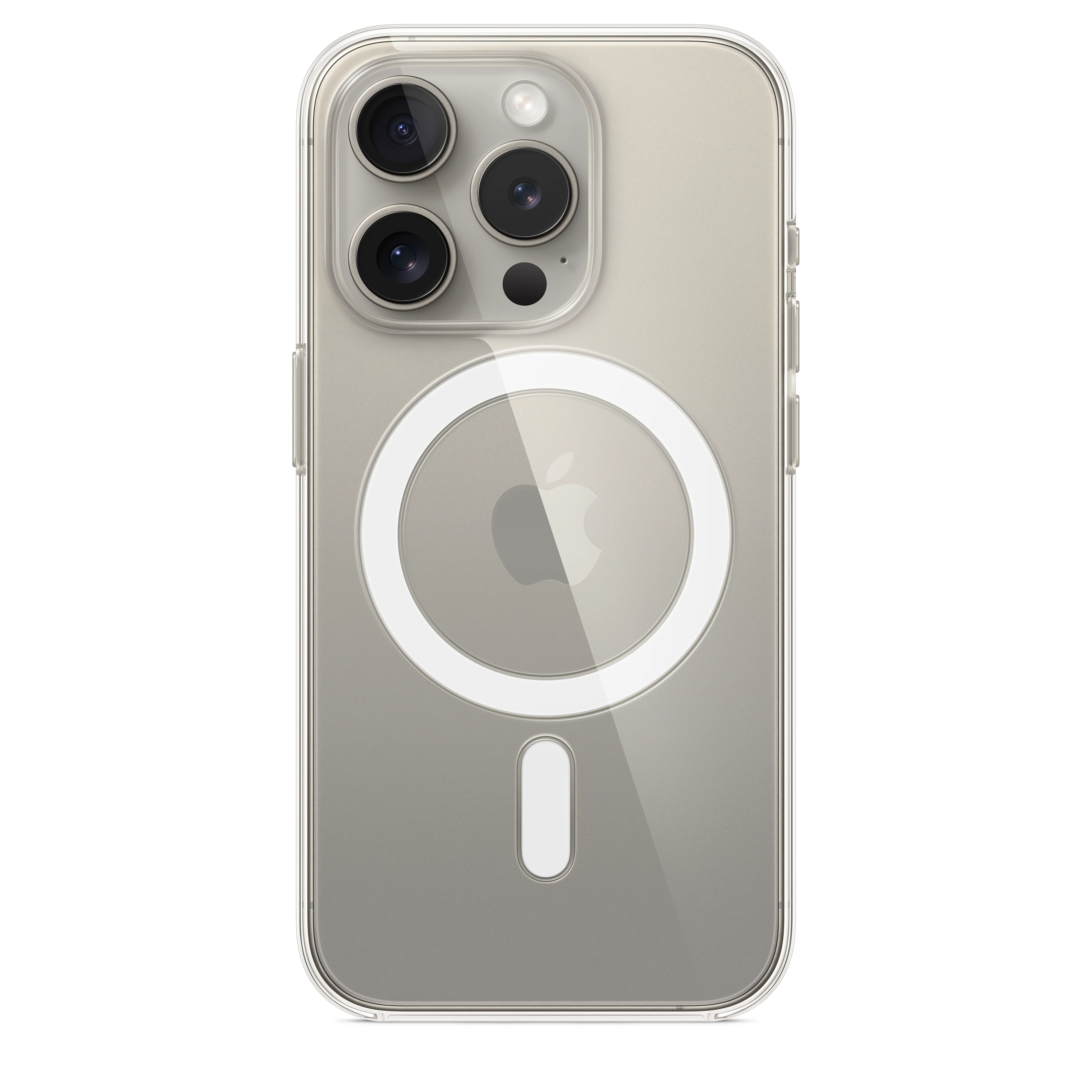 غطاء شفاف لجهاز iPhone 15 Pro مع MagSafe