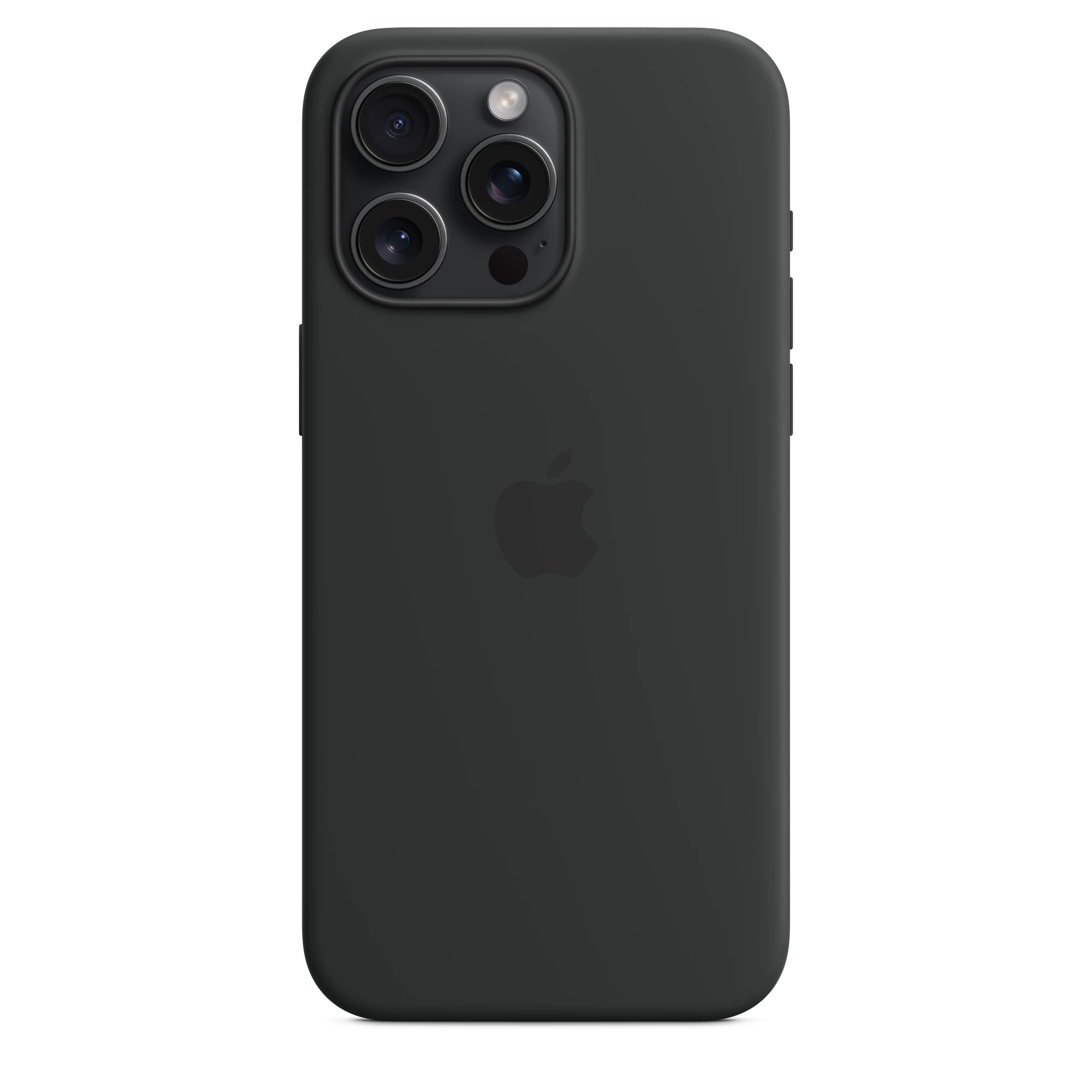 غطاء سيليكون لجهاز iPhone 15 Pro Max مع MagSafe - أسود - Image 4