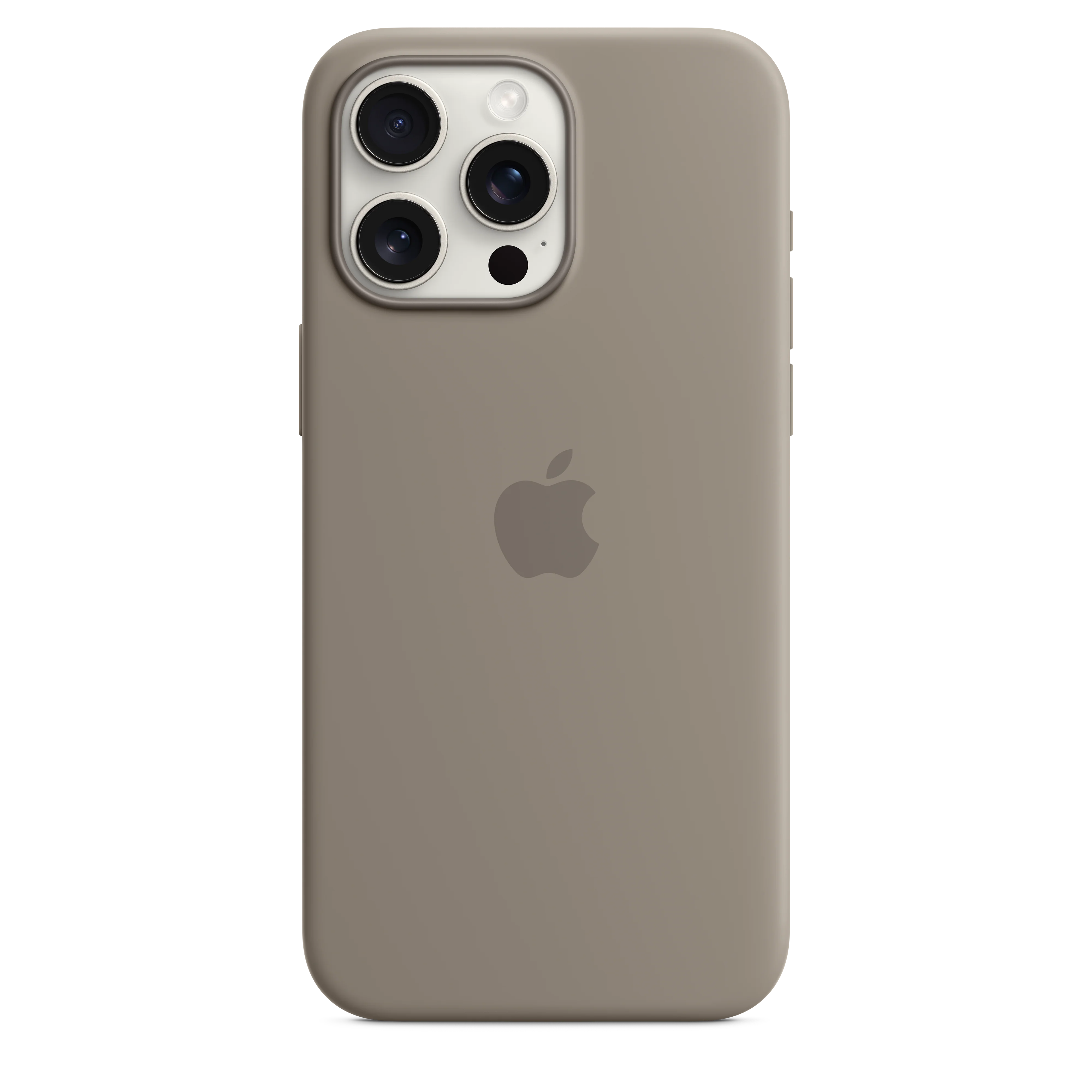 غطاء سيليكون لجهاز iPhone 15 Pro Max مع MagSafe - طيني - Image 3