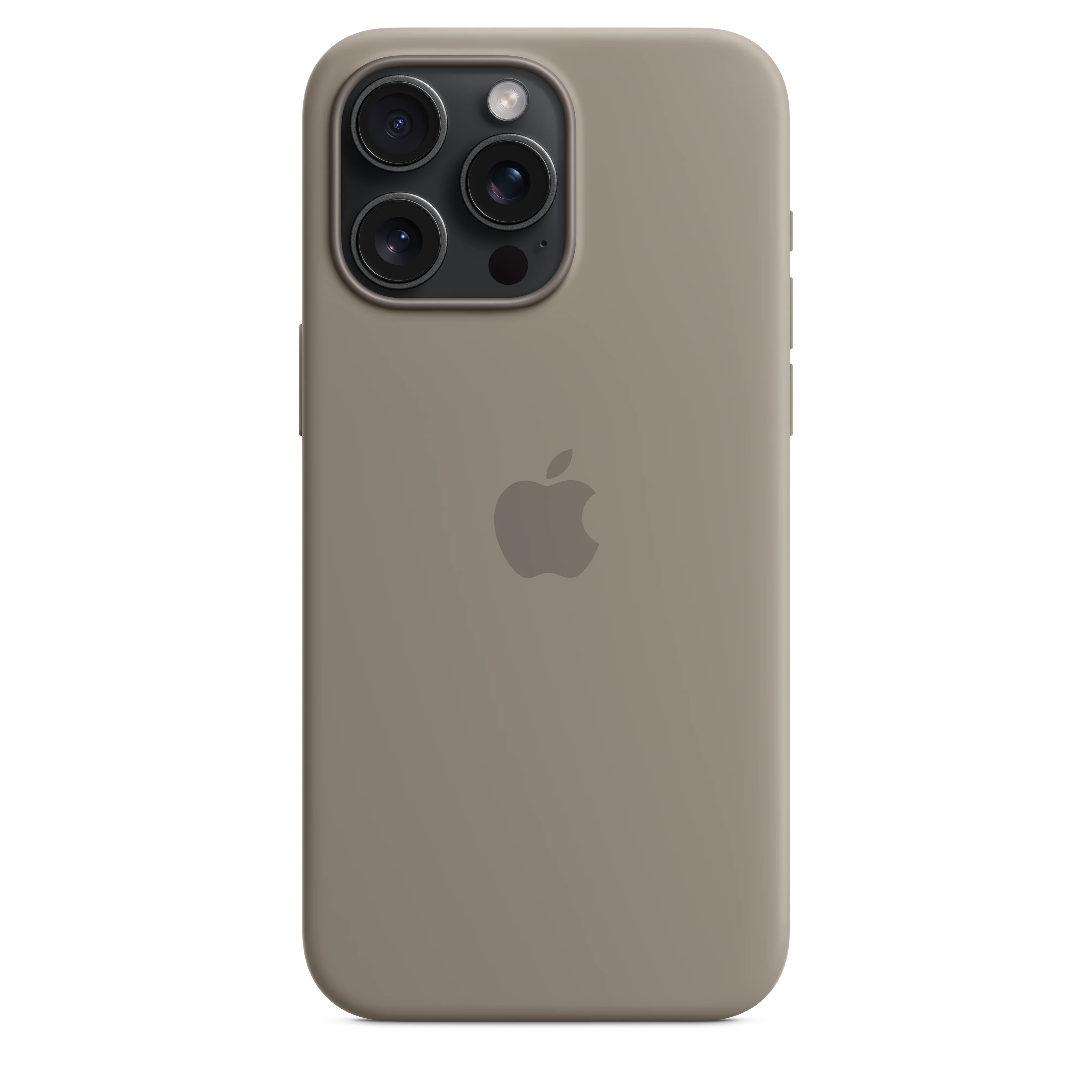 غطاء سيليكون لجهاز iPhone 15 Pro Max مع MagSafe - طيني - Image 4