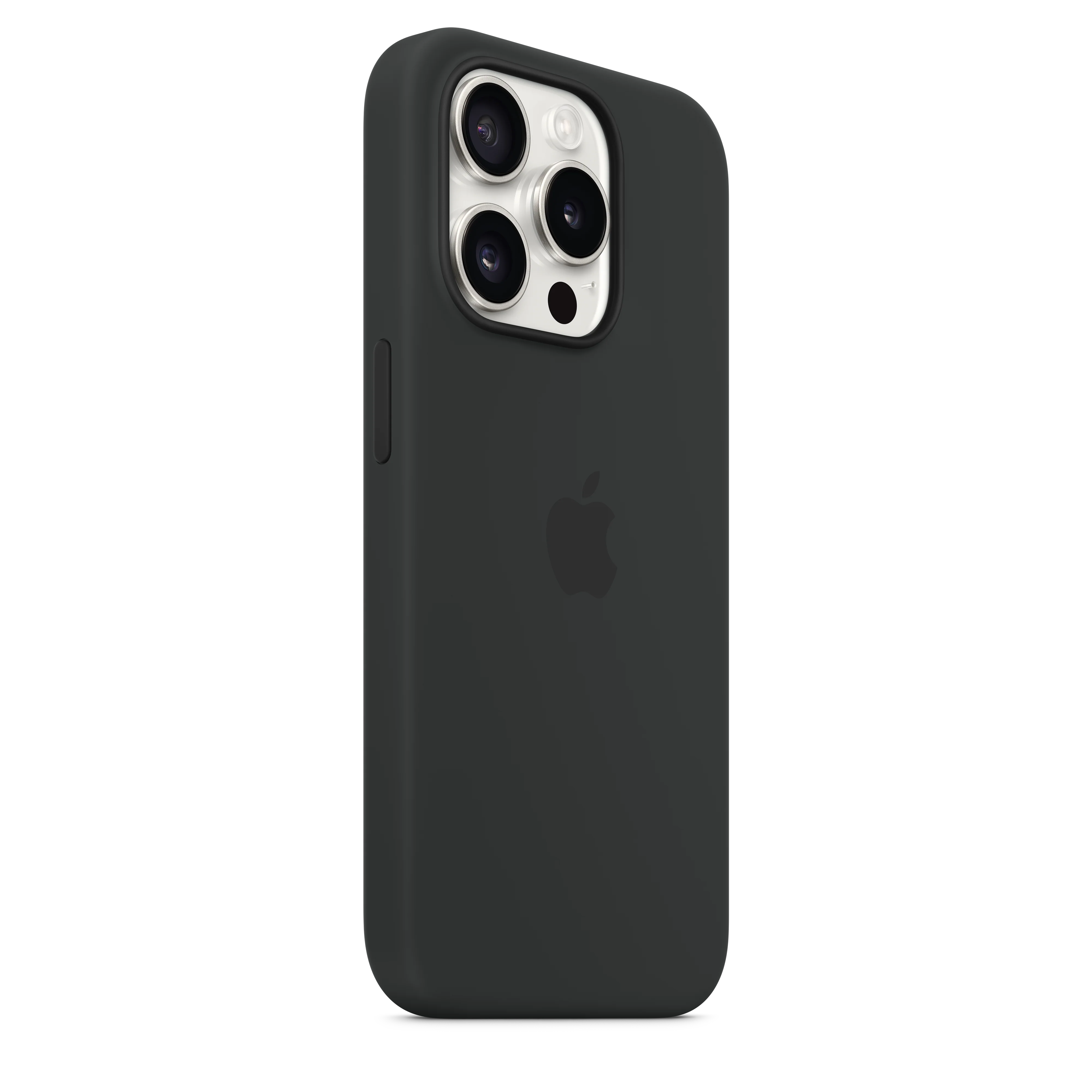 غطاء سيليكون لجهاز iPhone 15 Pro مع MagSafe - أسود - Image 5