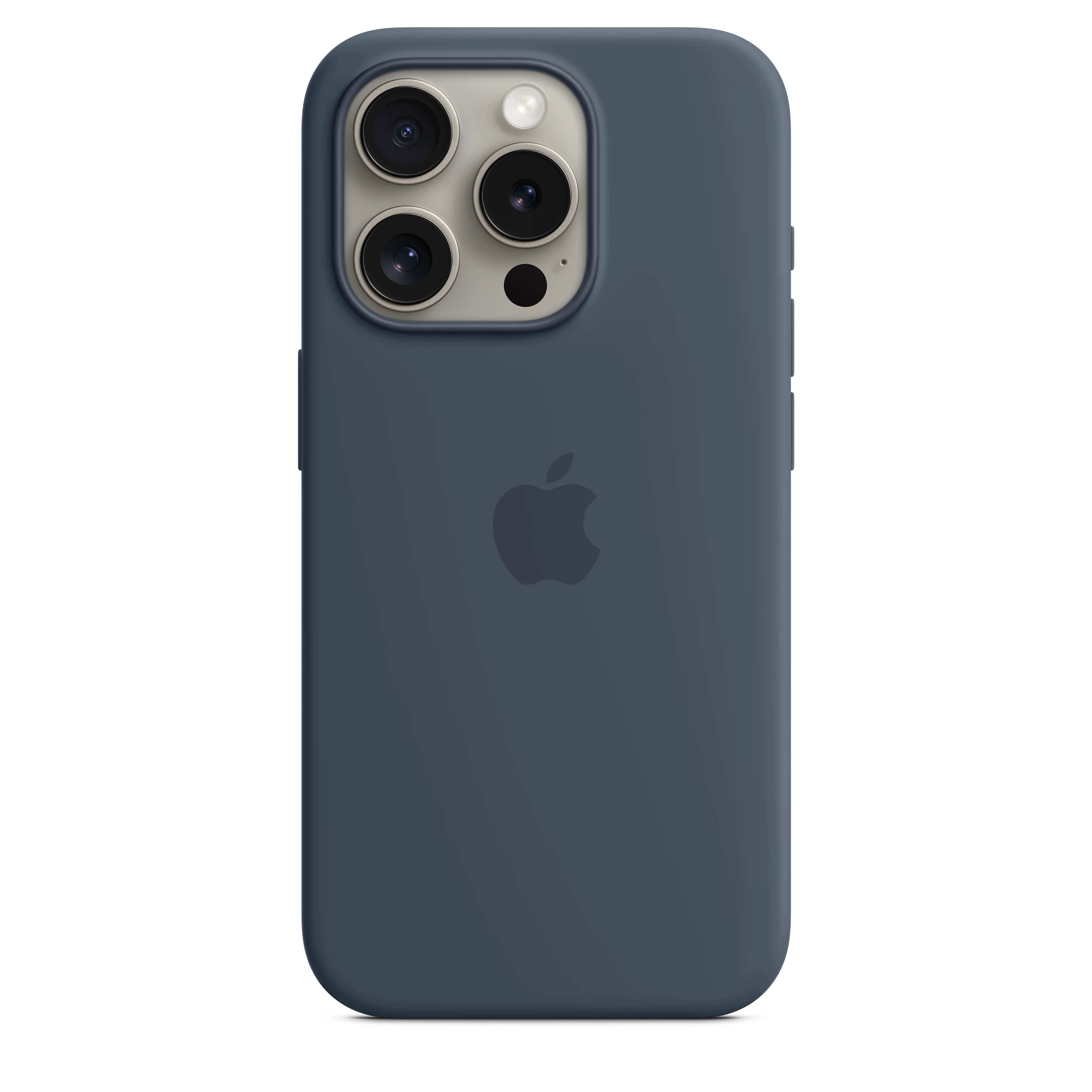 غطاء سيليكون iPhone 15 Pro مع MagSafe - أزرق عاصفة