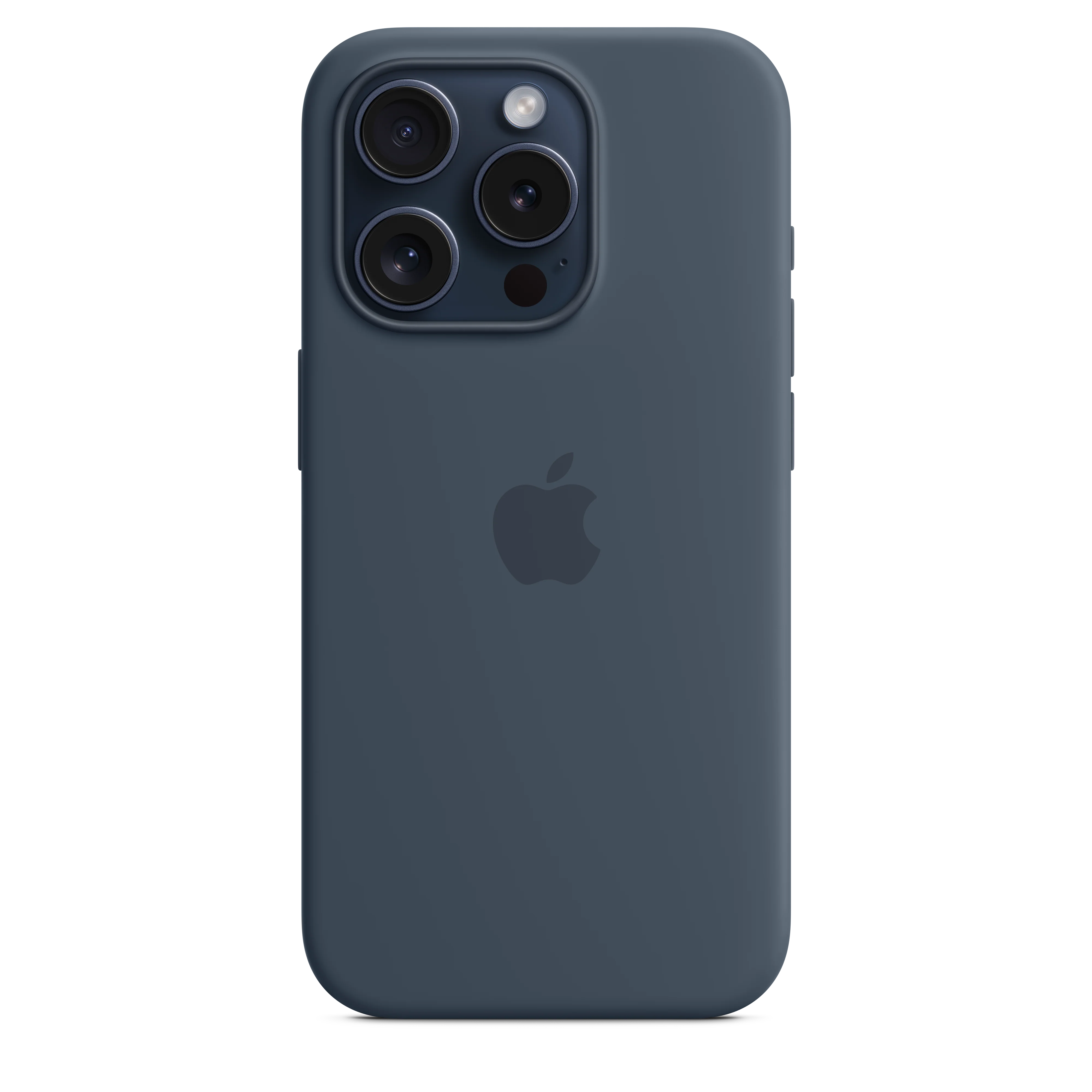 غطاء سيليكون iPhone 15 Pro مع MagSafe - أزرق عاصفة - Image 2