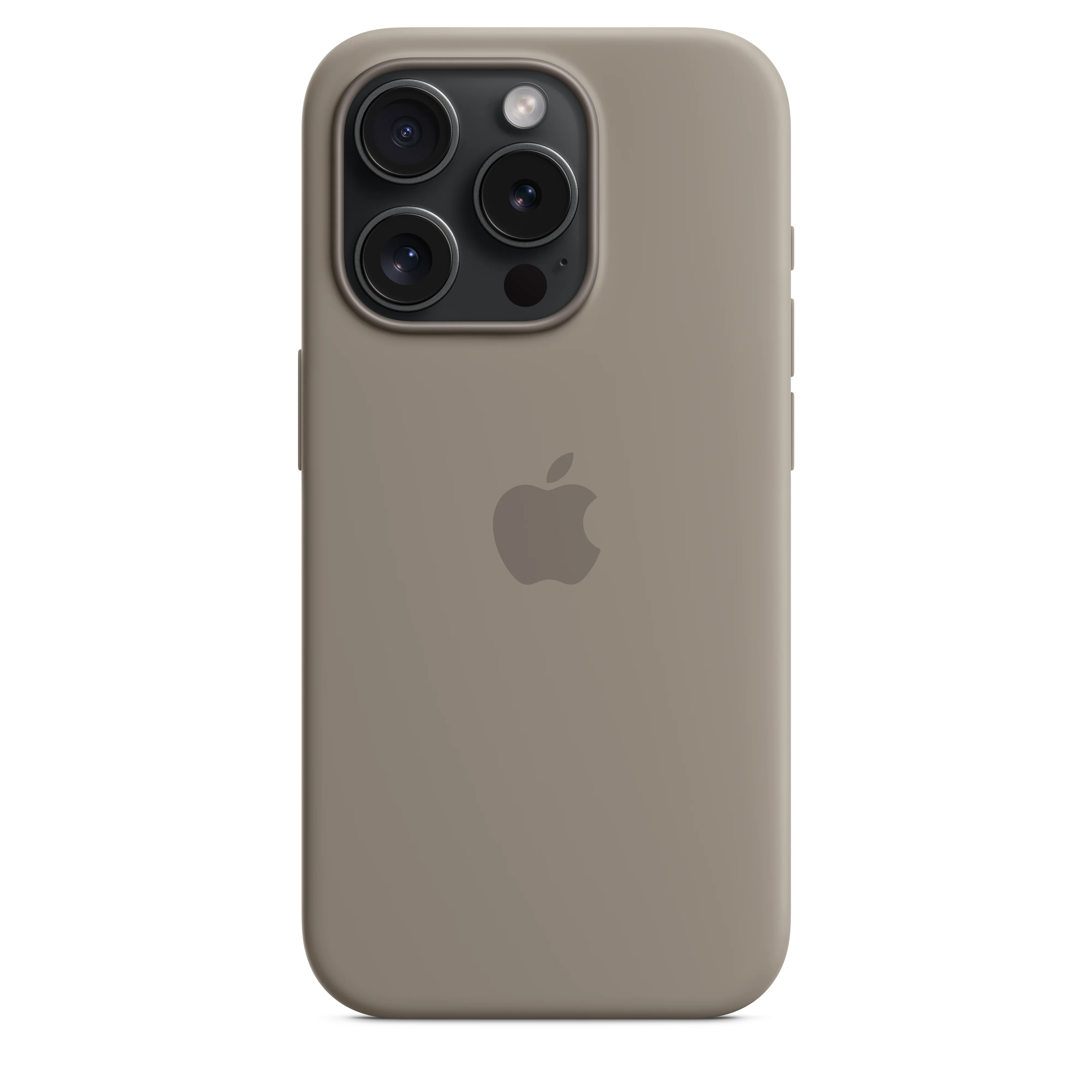 غطاء سيليكون لجهاز iPhone 15 Pro مع MagSafe - طيني - Image 4