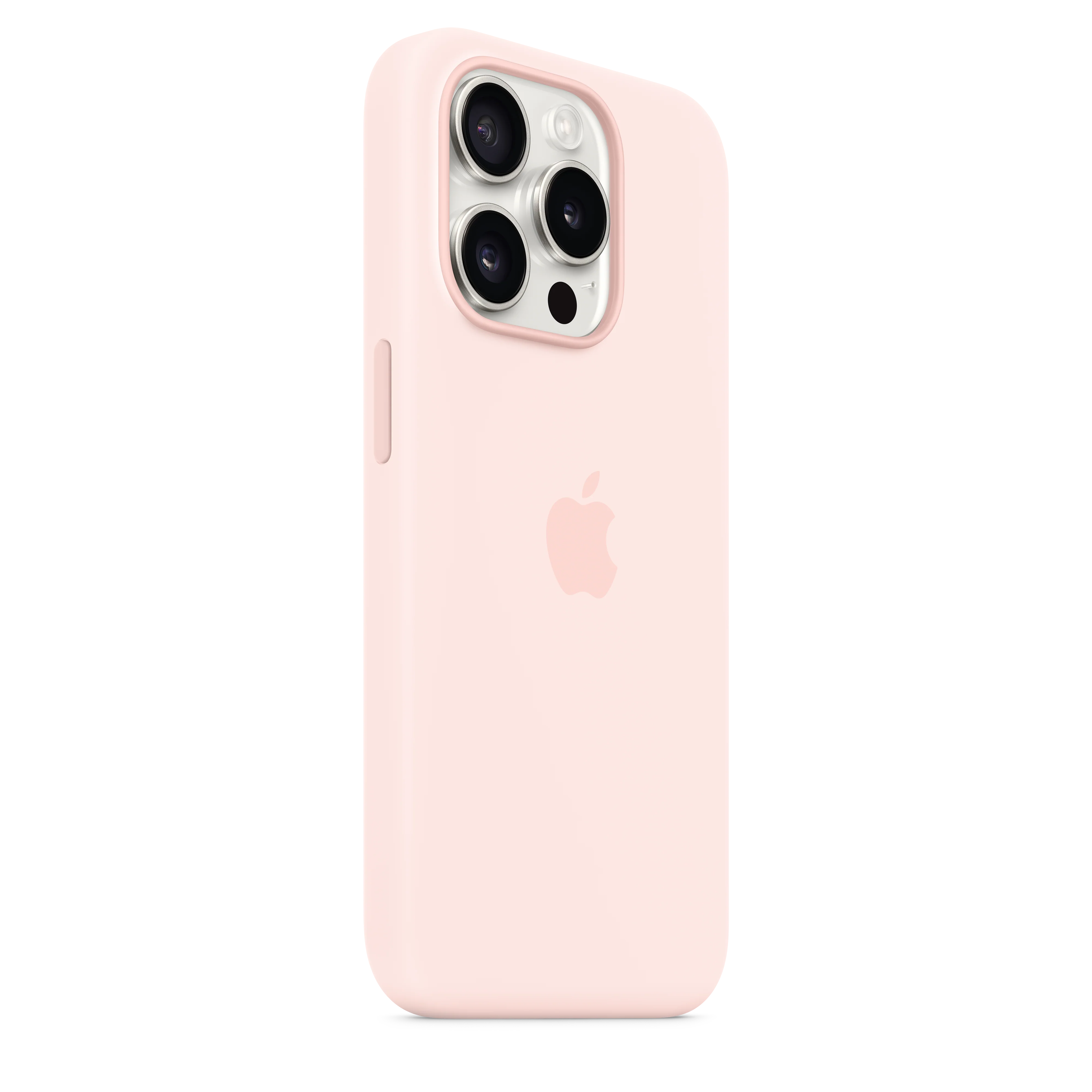 غطاء سيليكون iPhone 15 Pro مع MagSafe - وردي فاتح - Image 5