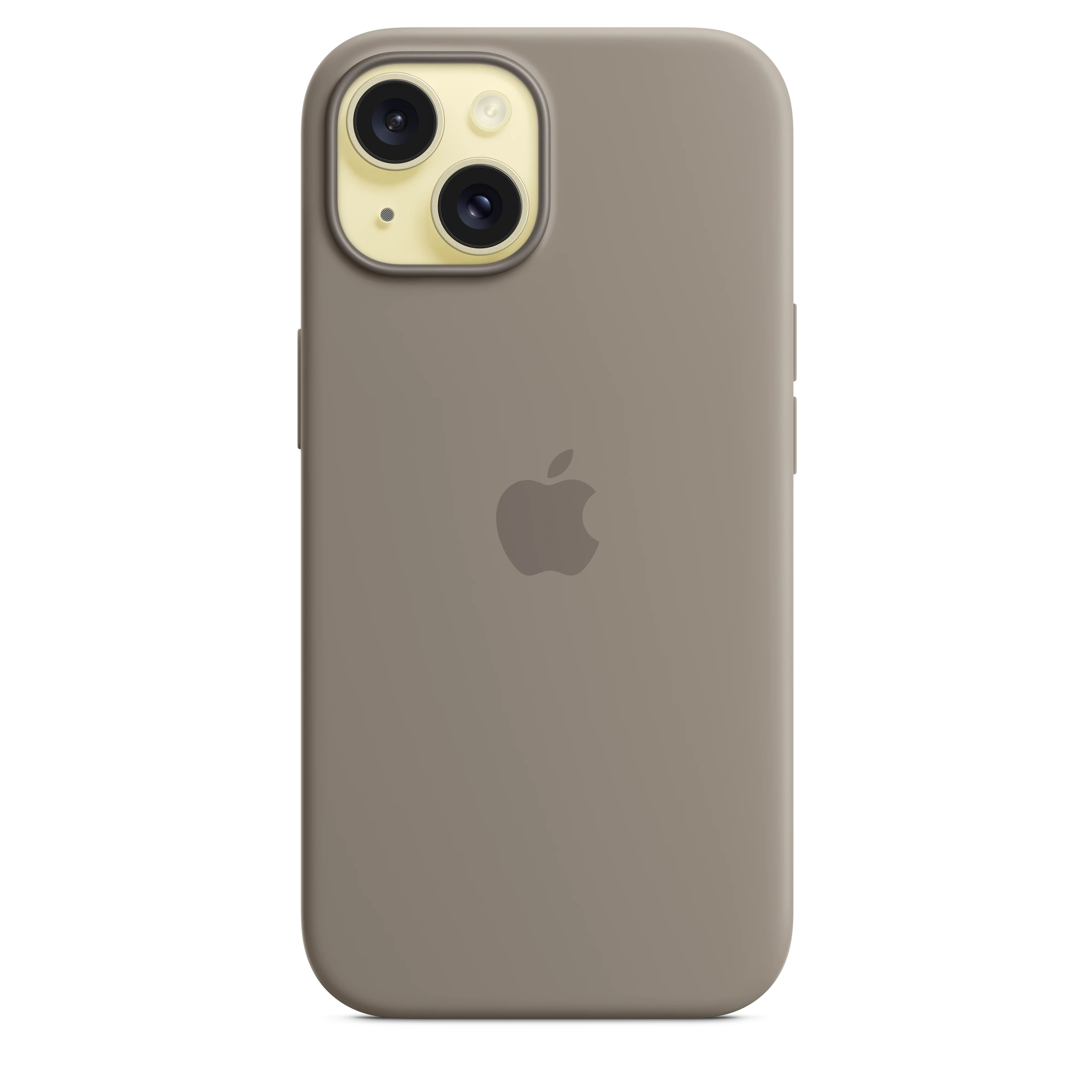 غطاء سيليكون لجهاز iPhone 15 مع MagSafe - طيني - Image 3