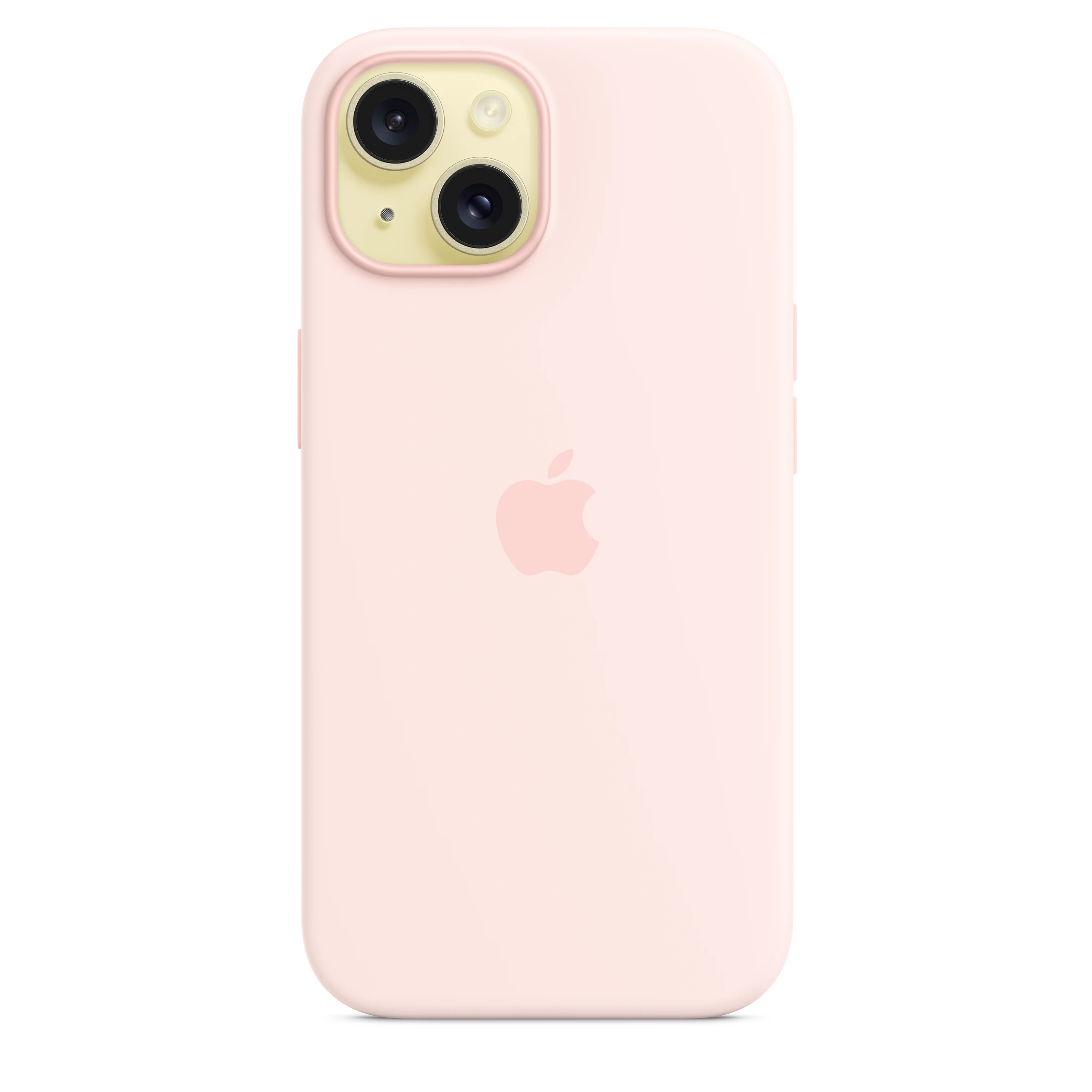 غطاء سيليكون iPhone 15 مع MagSafe - وردي فاتح - Image 3