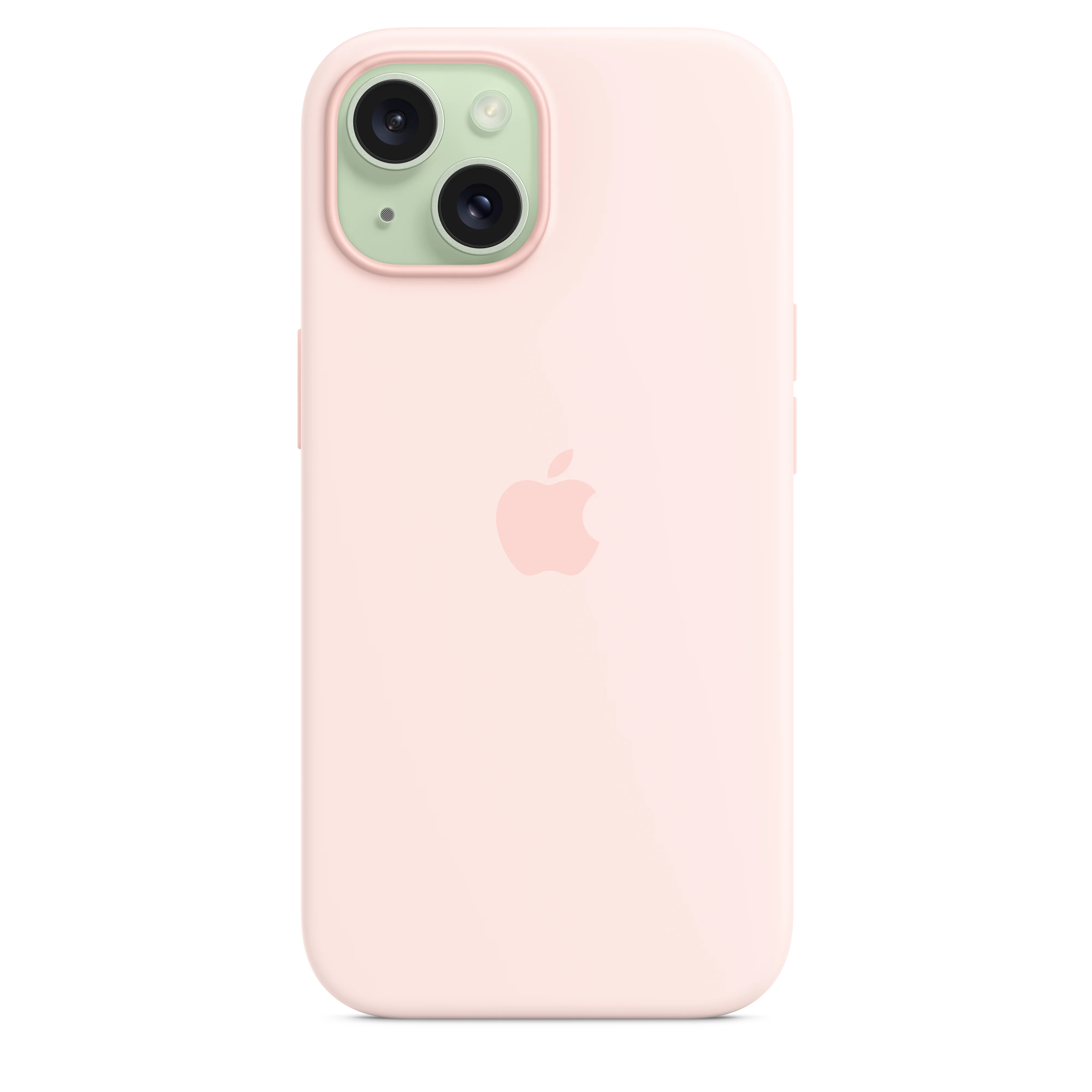 غطاء سيليكون iPhone 15 مع MagSafe - وردي فاتح - Image 4