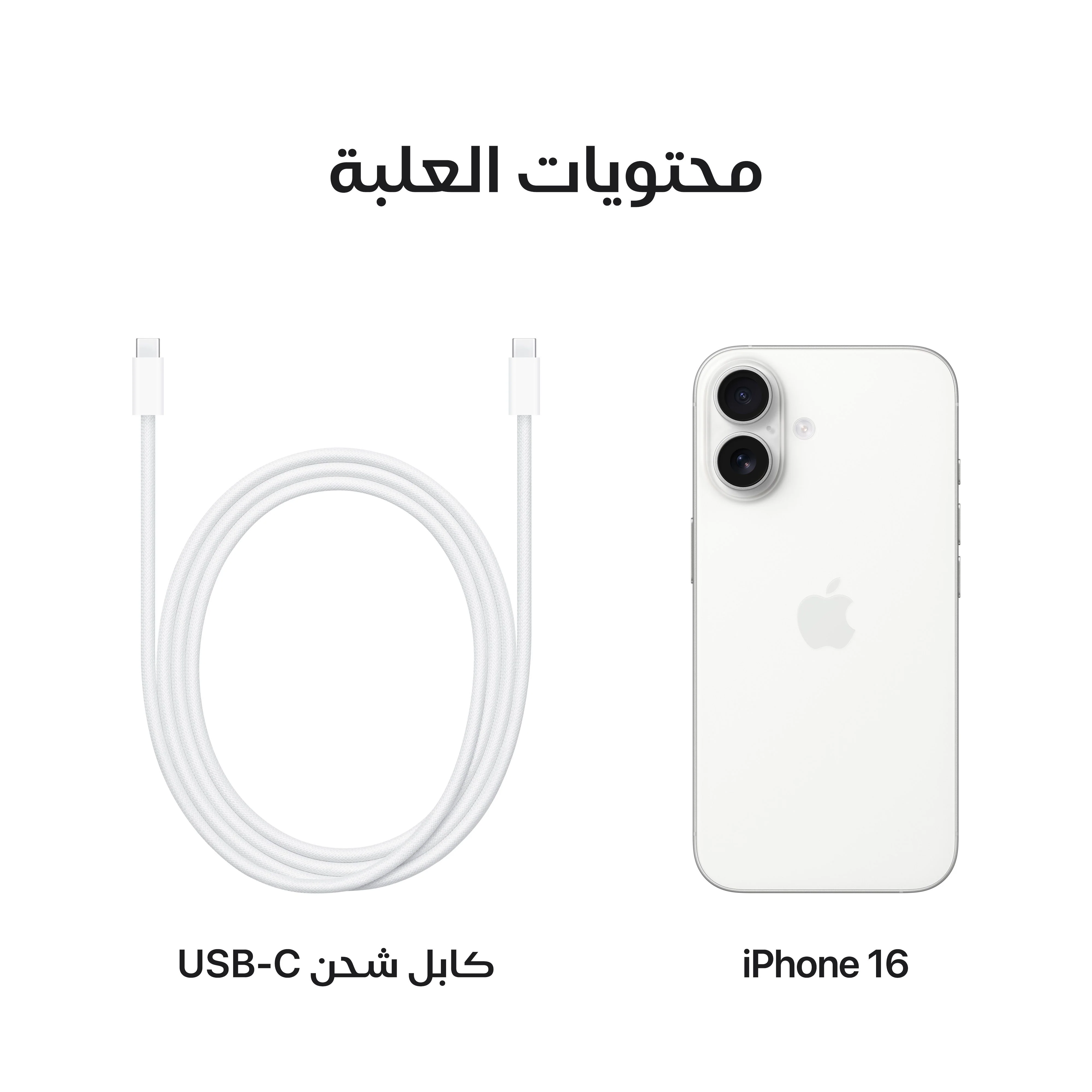 iPhone 16 من Apple (سعة تخزين 256GB) - أبيض - Image 9