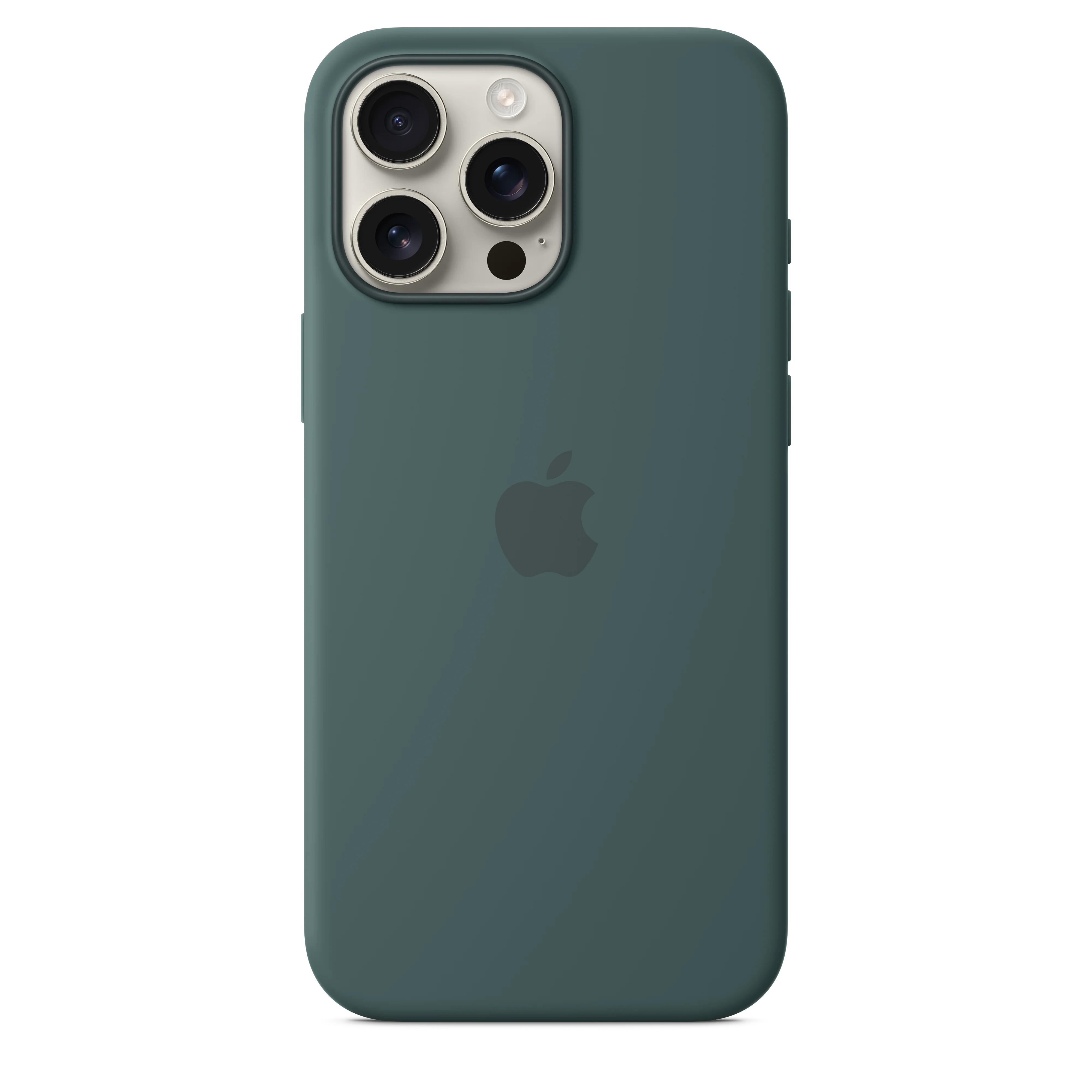 غطاء سيليكون لجهاز iPhone 16 Pro Max مع MagSafe - أخضر بحيرة - Image 2