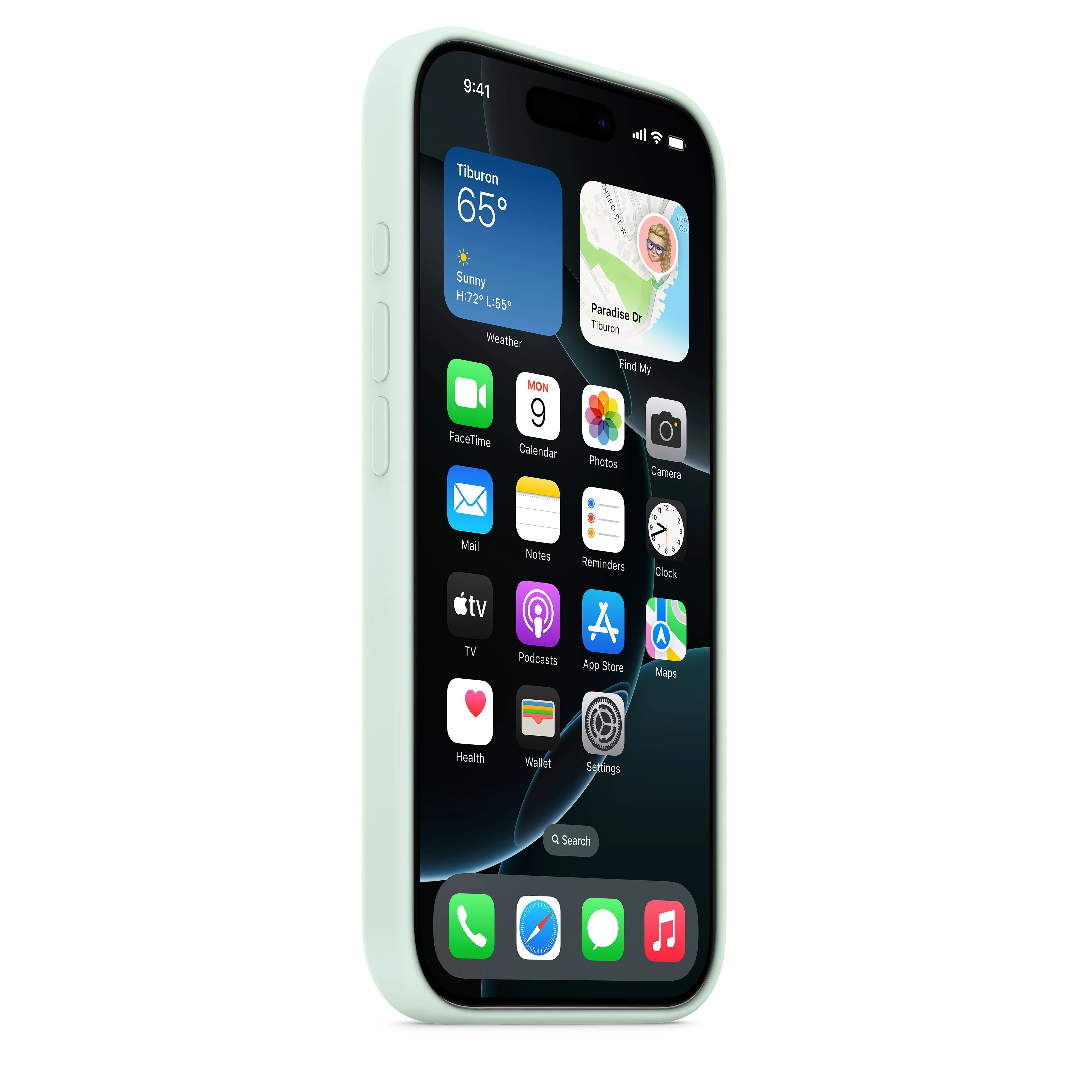 غطاء سيليكون iPhone 16 Pro مع MagSafe - أكوامارين - Image 5