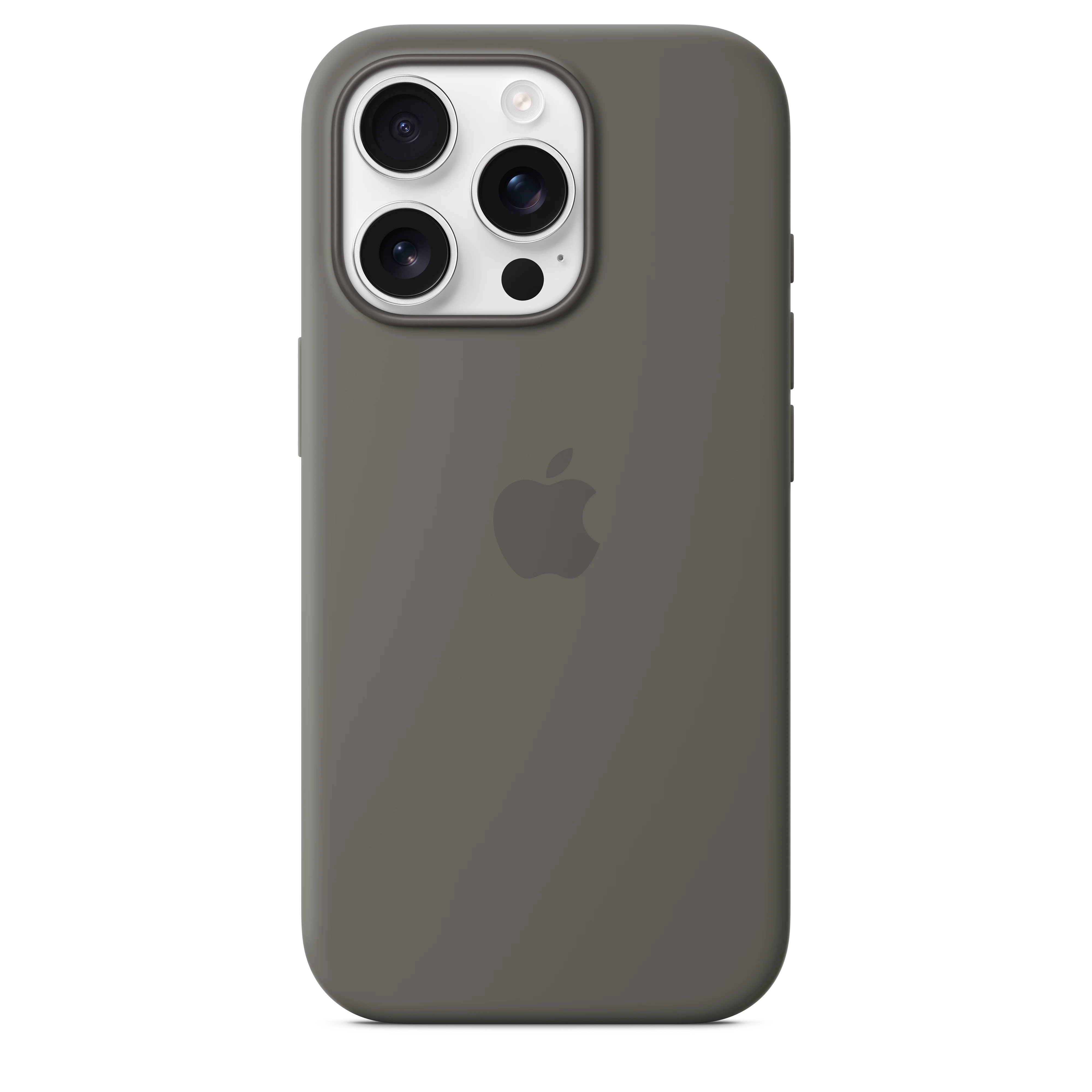 غطاء سيليكون لجهاز iPhone 16 Pro مع MagSafe - رمادي حجري - Image 3