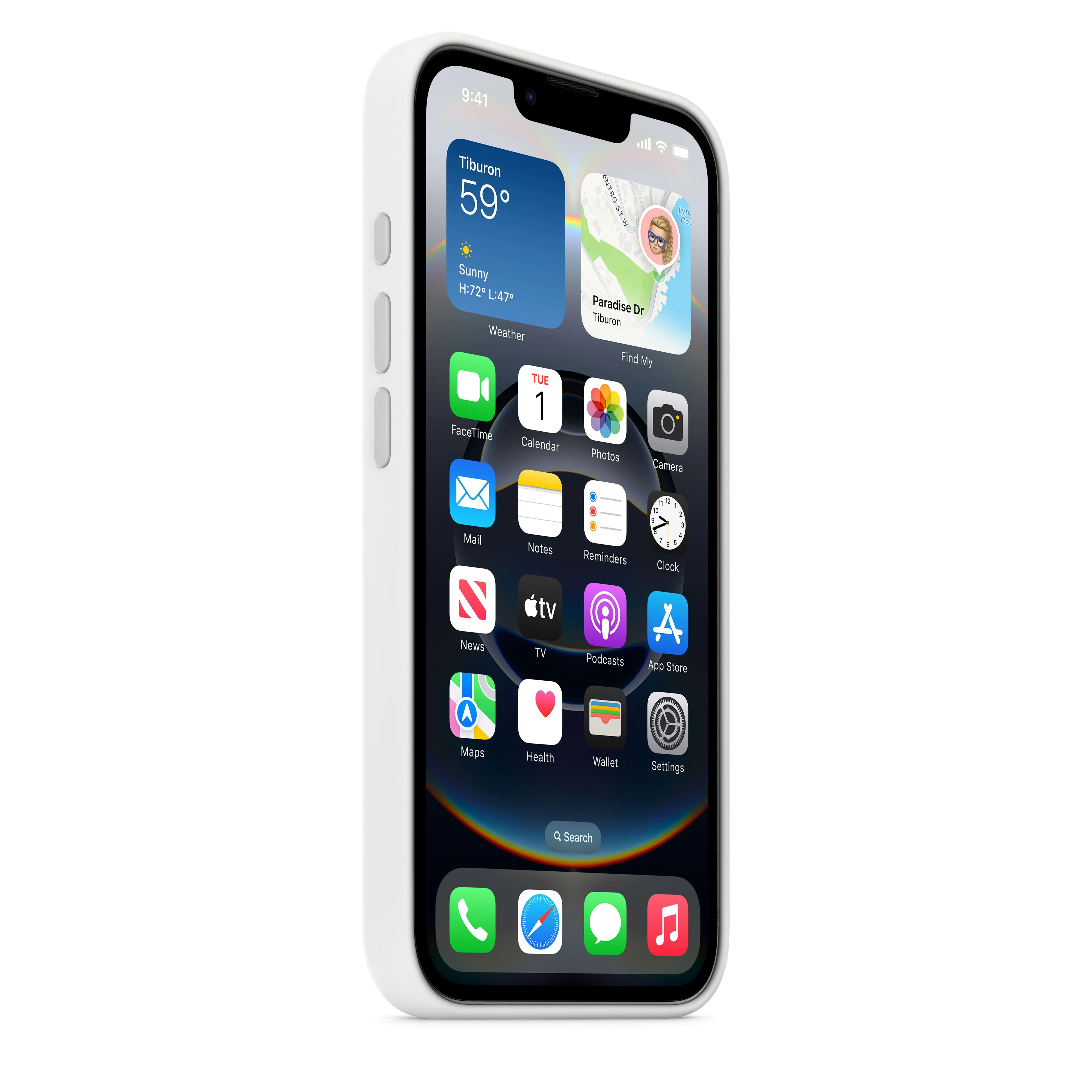 غطاء سيليكون لجهاز iPhone 16e – أبيض - Image 3